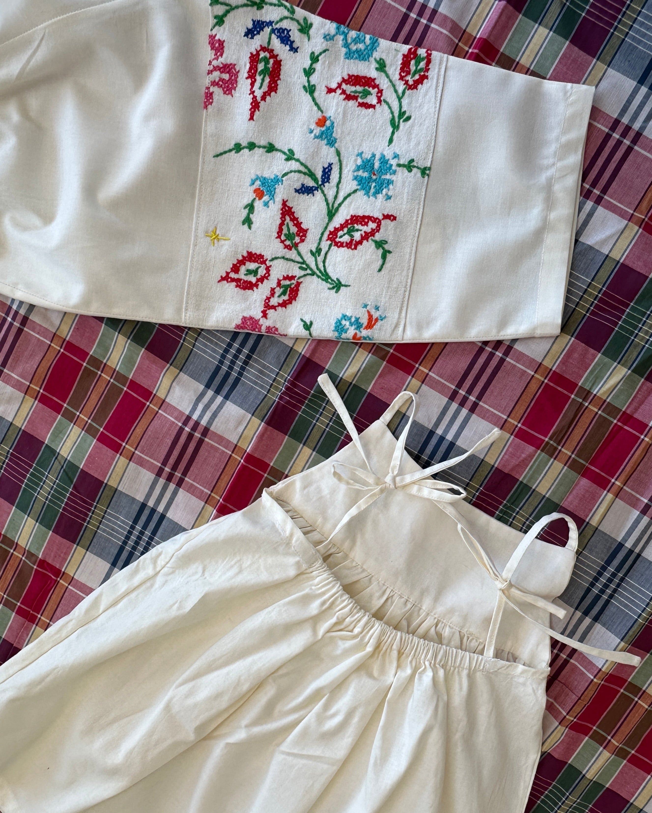 Nellie Dress set | Cross-Stitch Embroidery, Made to Order