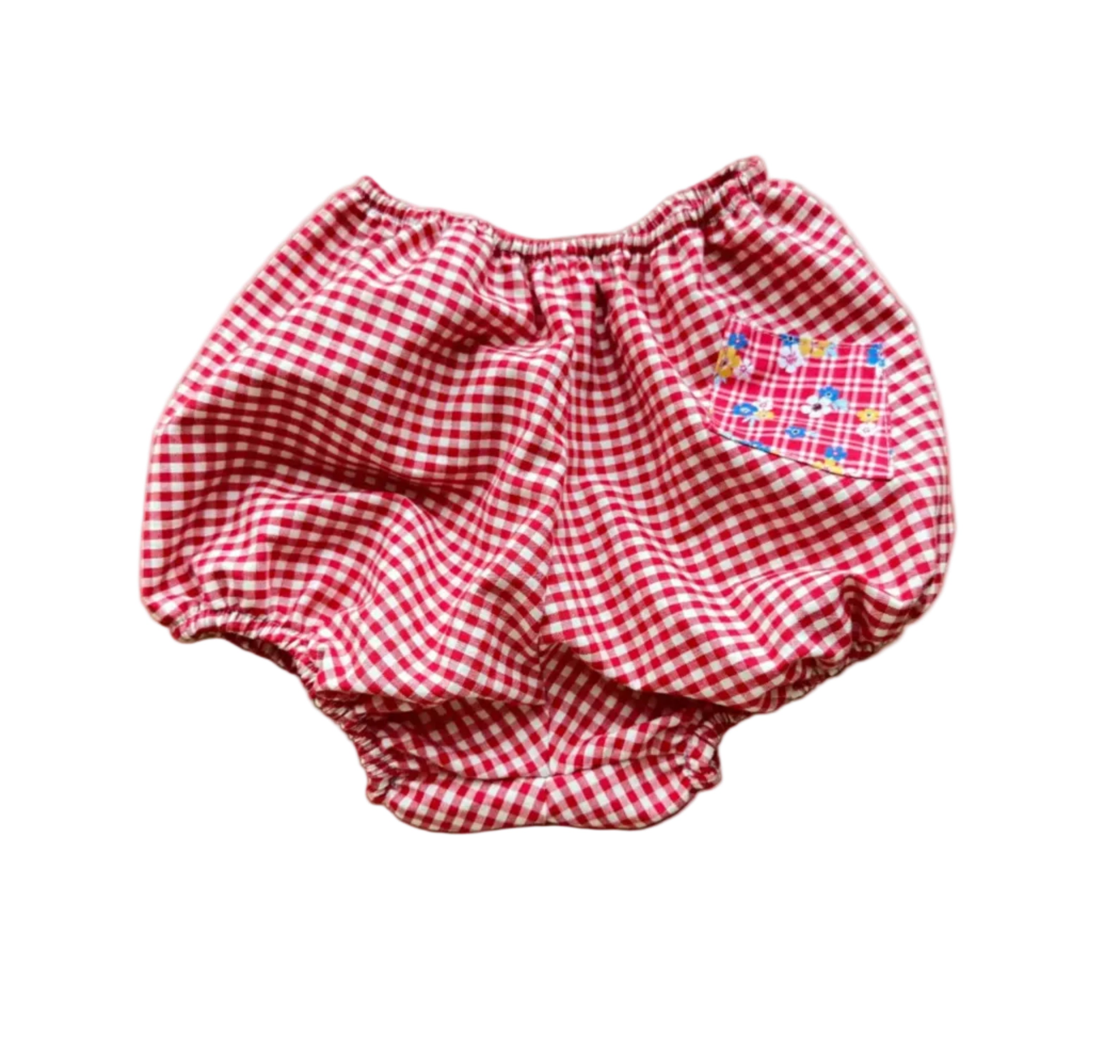Bloomer Shorts | Red Gingham Check