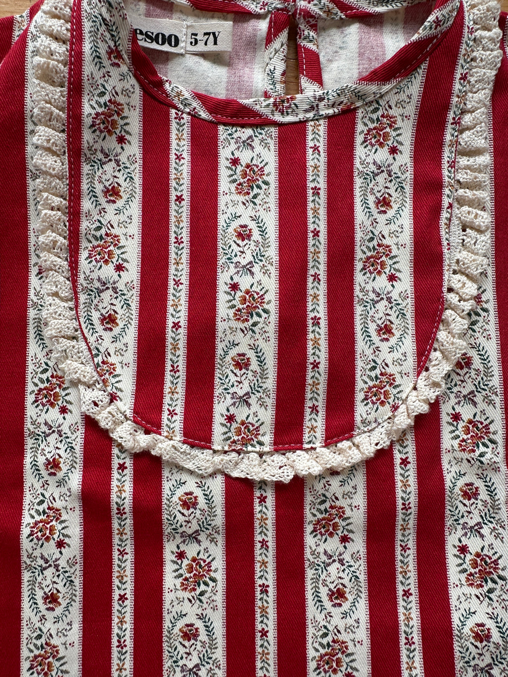 Mal Soon Top | Calico Crimson