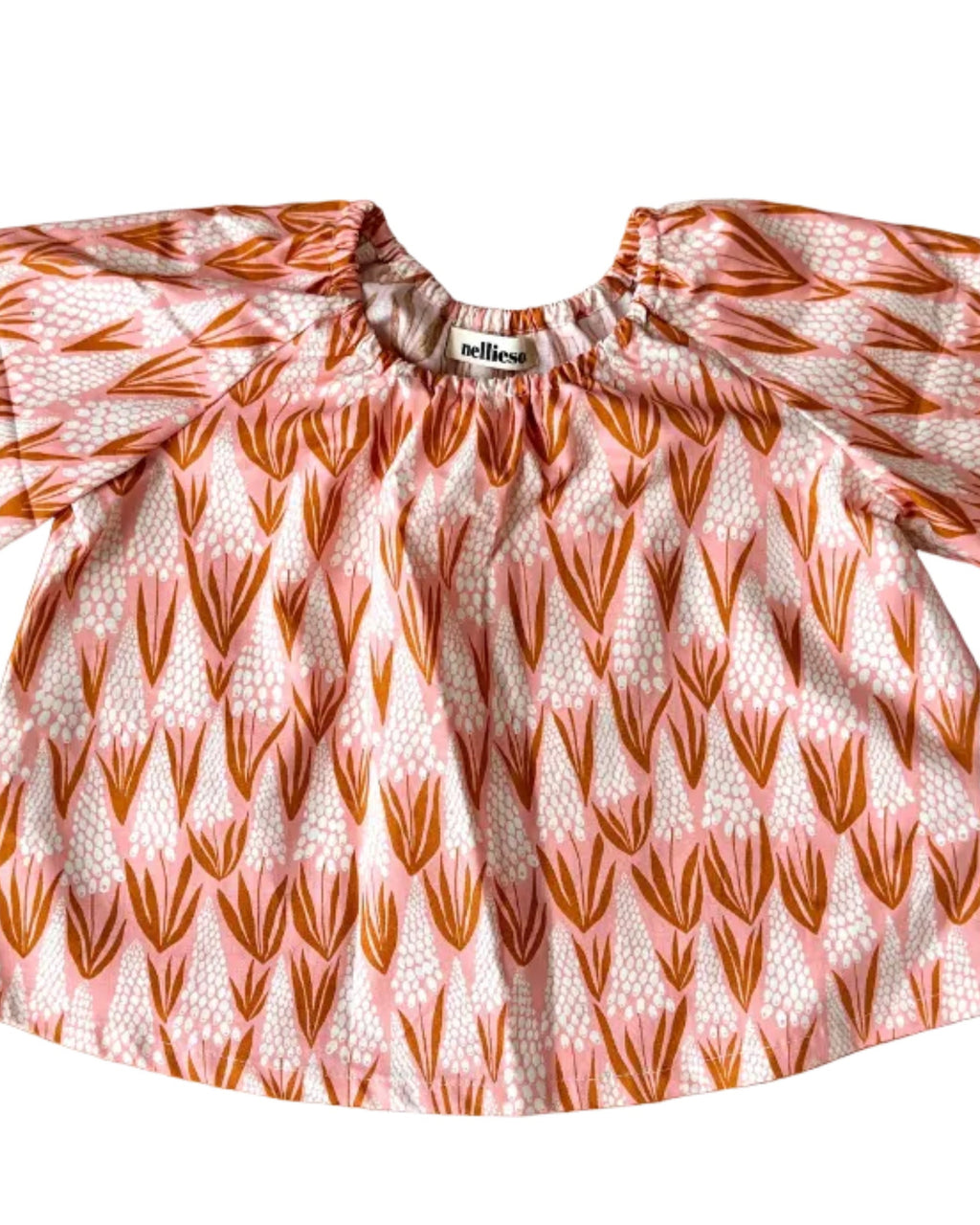Kids Balloon Blouse | the Bashful (Burned Orange)