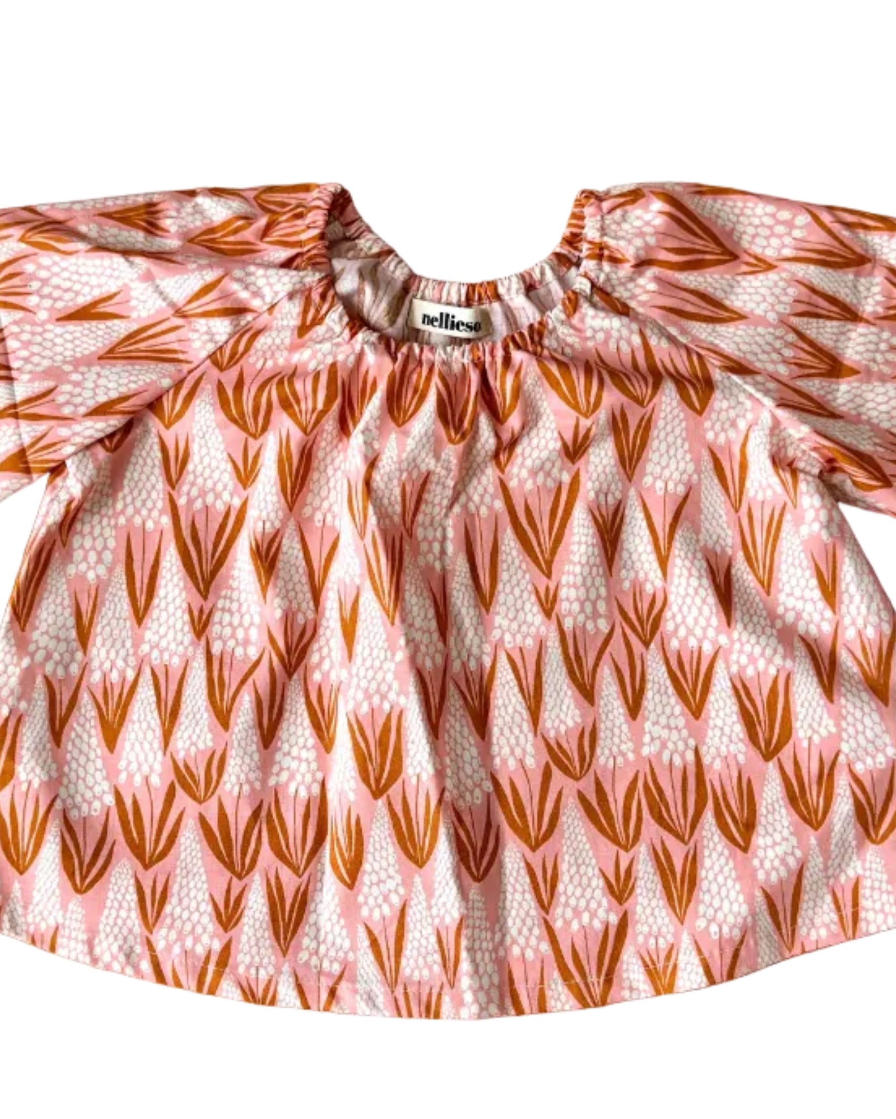 Kids Balloon Blouse | the Bashful (Burned Orange)