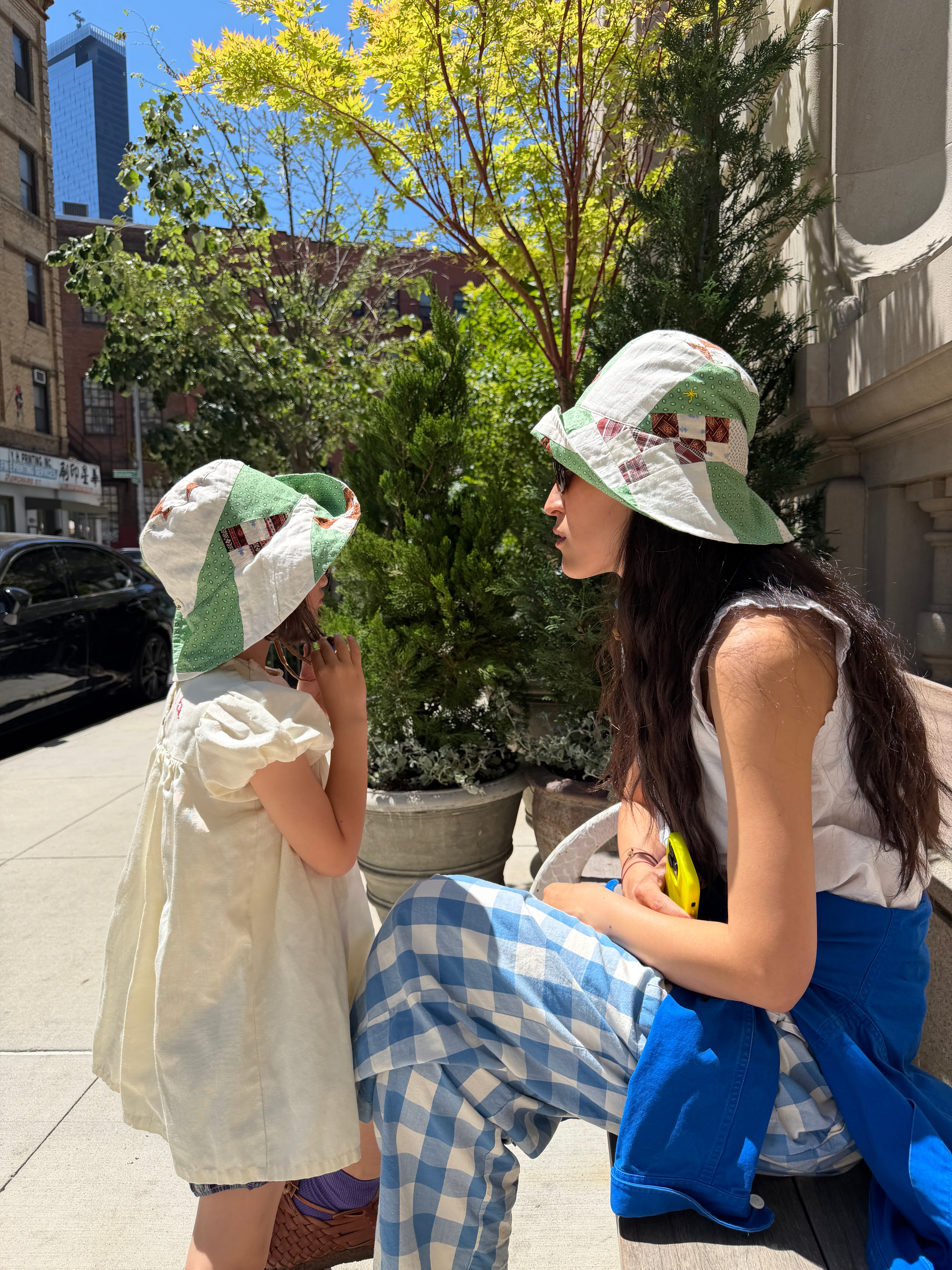 BoonYi Hat | Vintage quilt