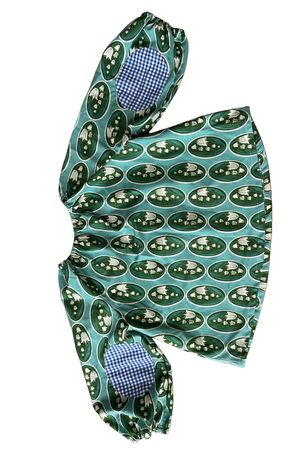 Kids Balloon Blouse | Lily of the Valley (Teal )