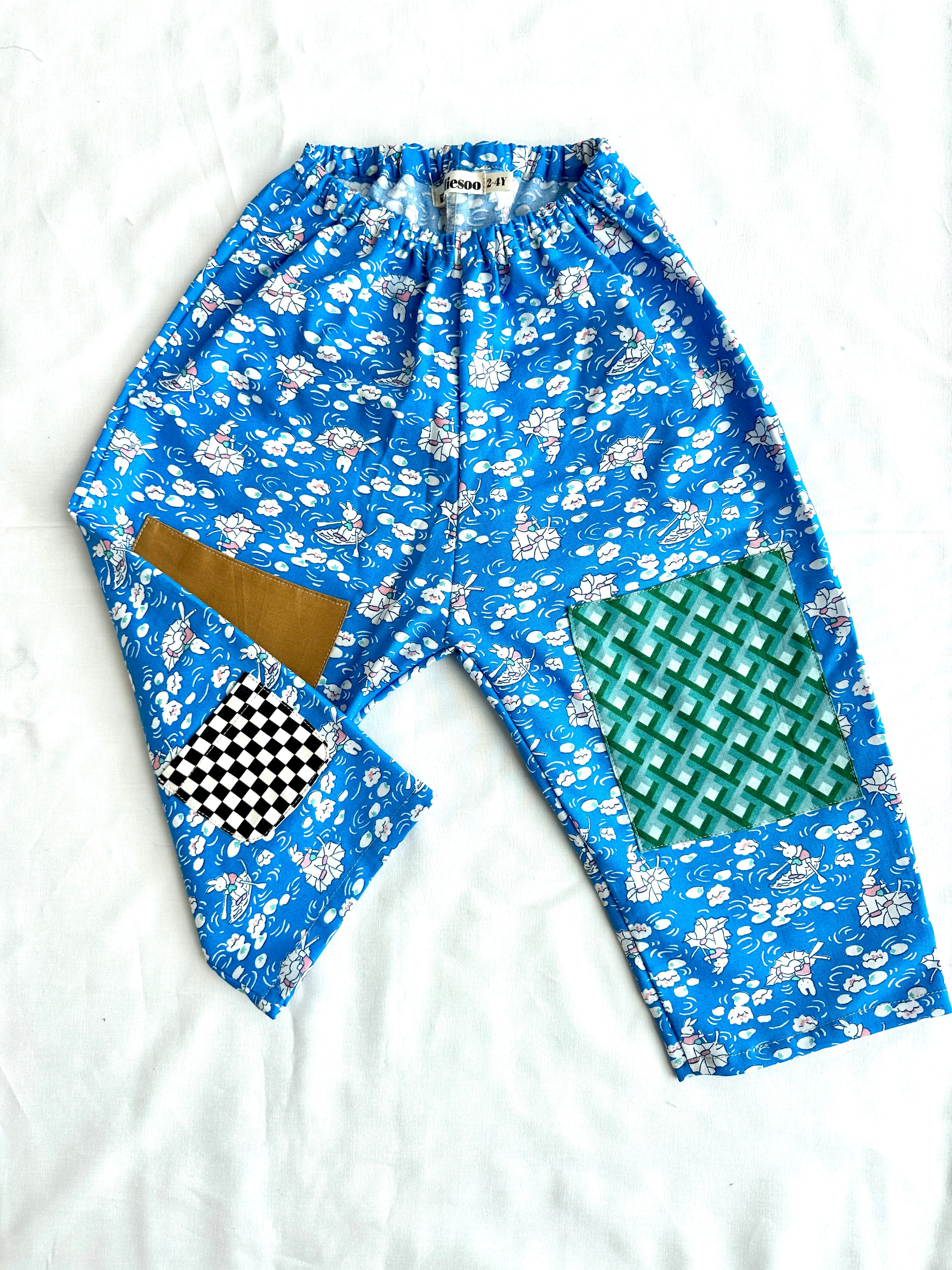 Gojengee Pants - Pond Rabbit (Blue)