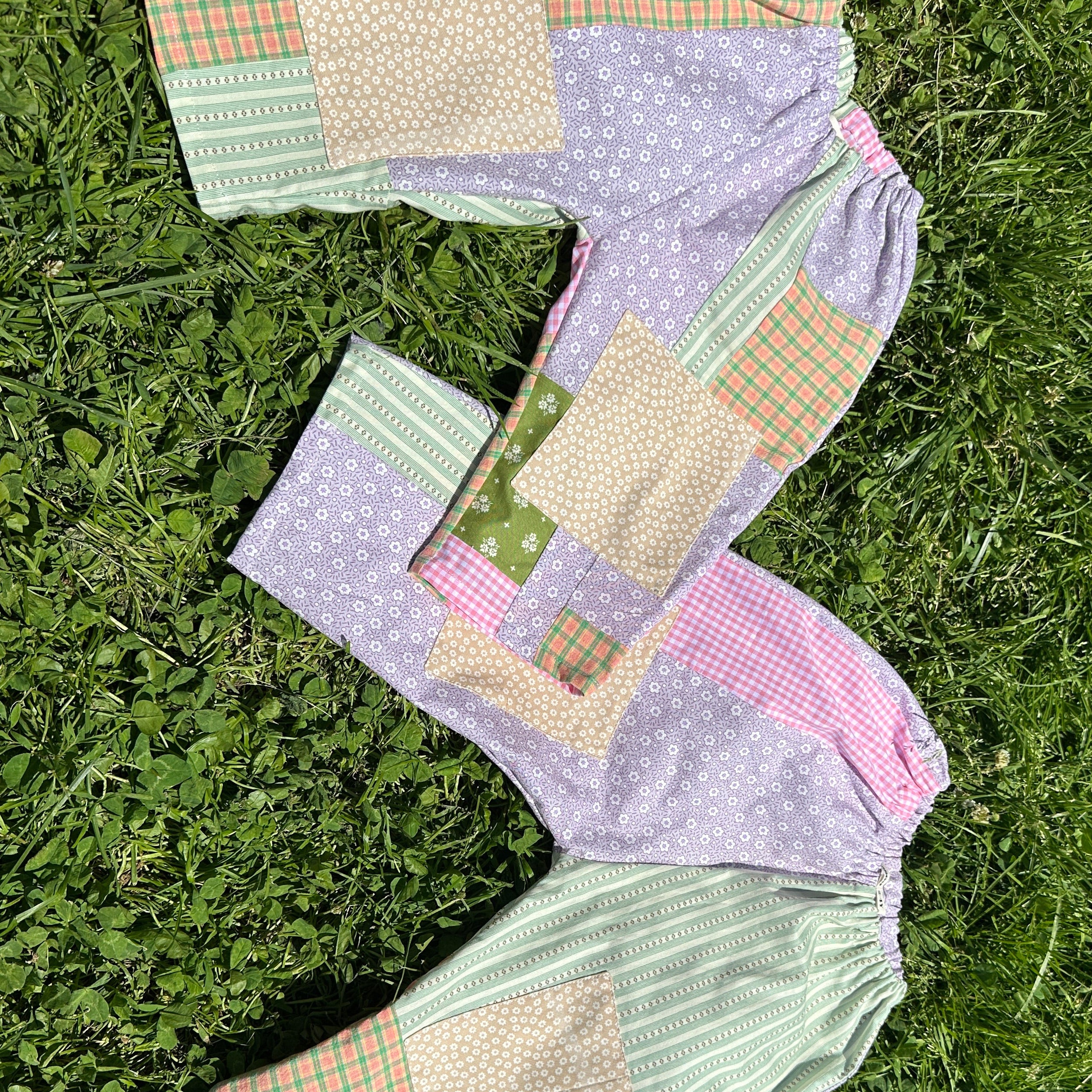 Patchwork Pants | Grandma’s Garden