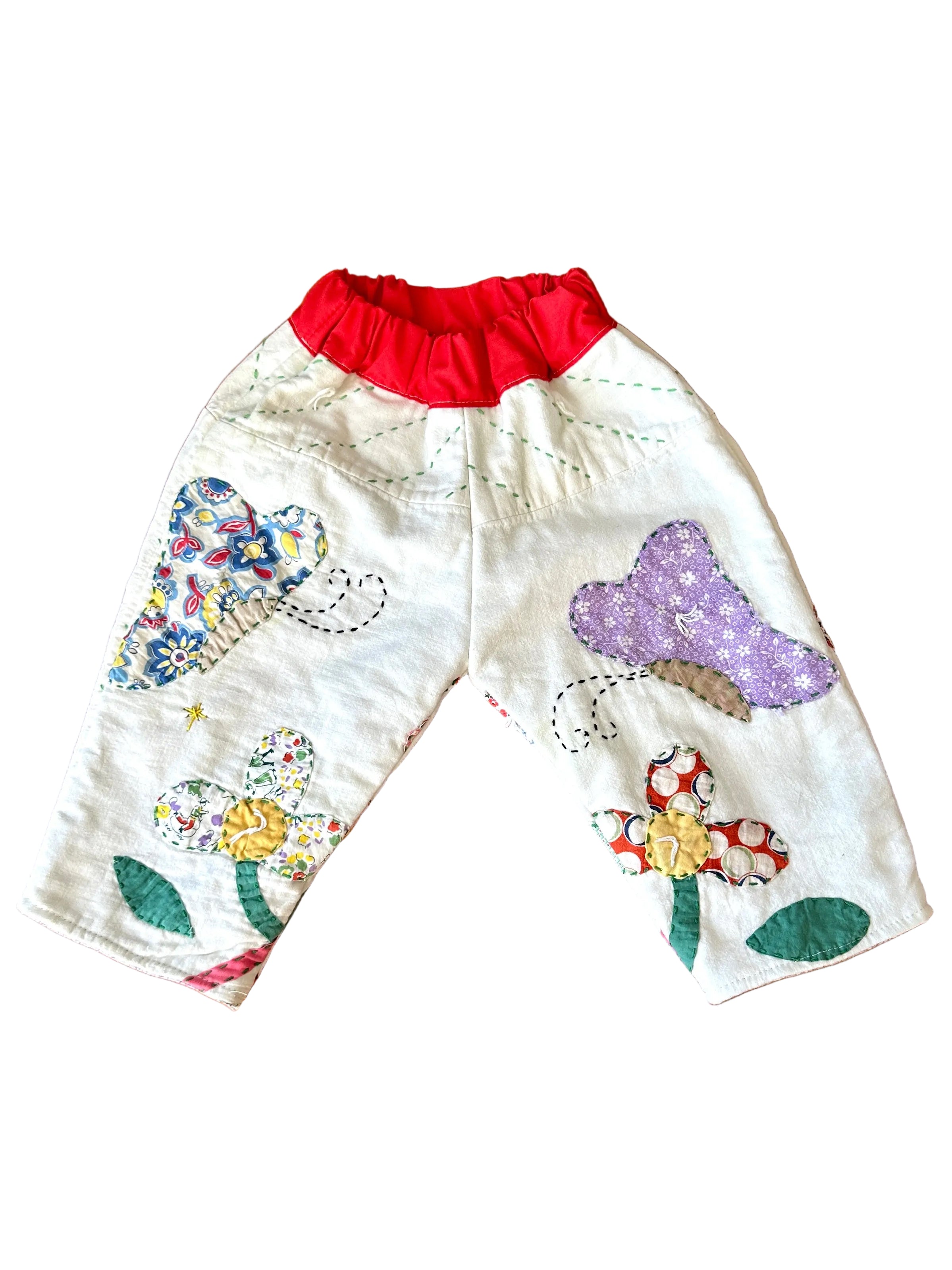 Quilt Gojengee Pants- Cottage Garden Appliqué