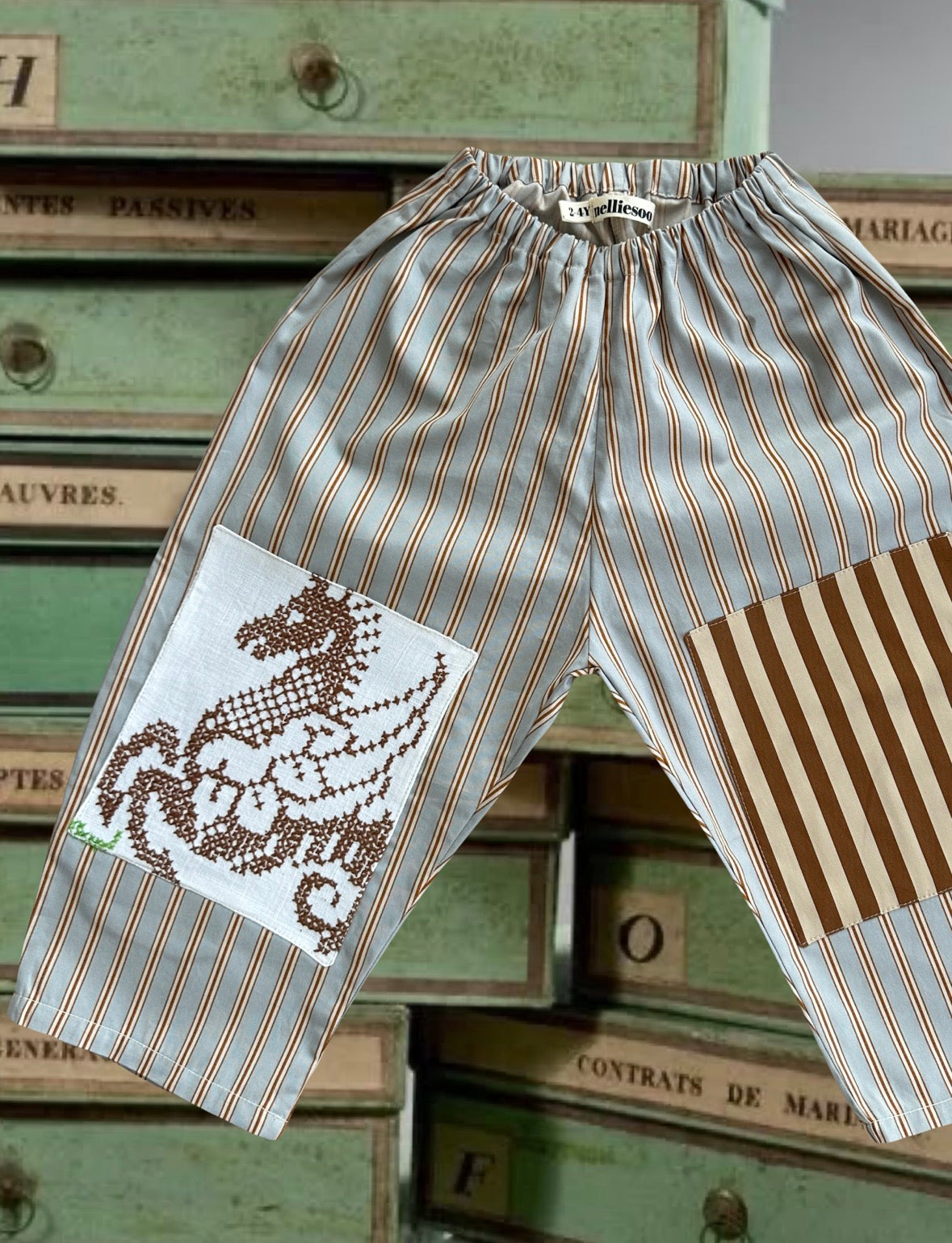 Gojengee Pants | Butterscotch Ticking
