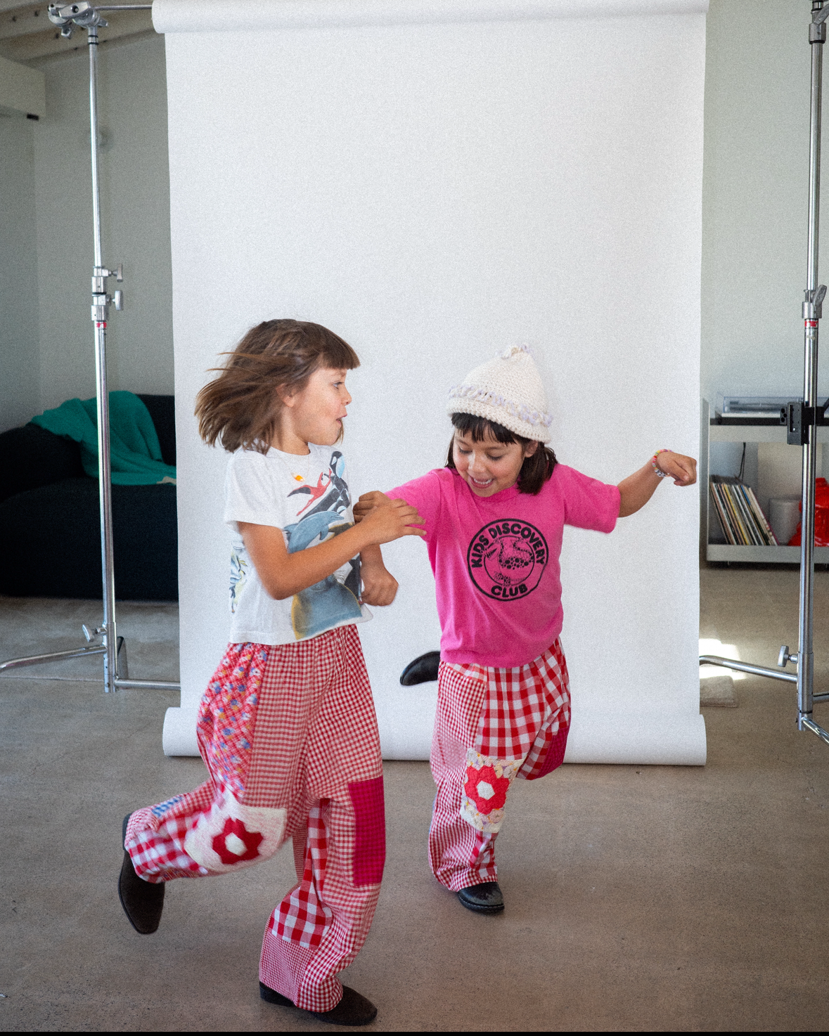 Patchwork Gojengee Pants- Red Multi