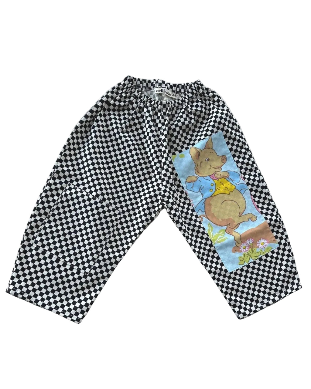 Gojengee Pants -Checker (Black)