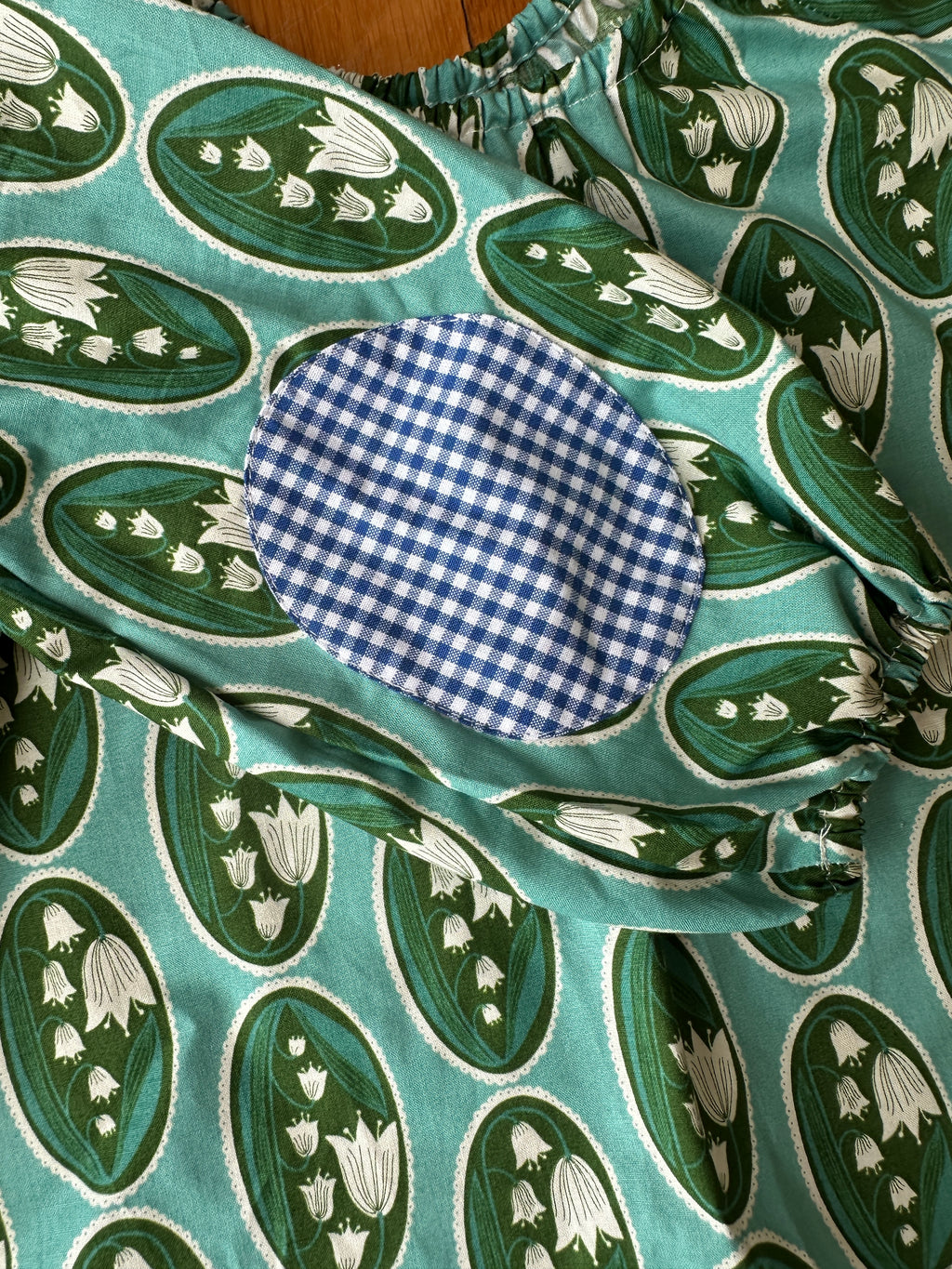 Kids Balloon Blouse | Lily of the Valley (Teal )