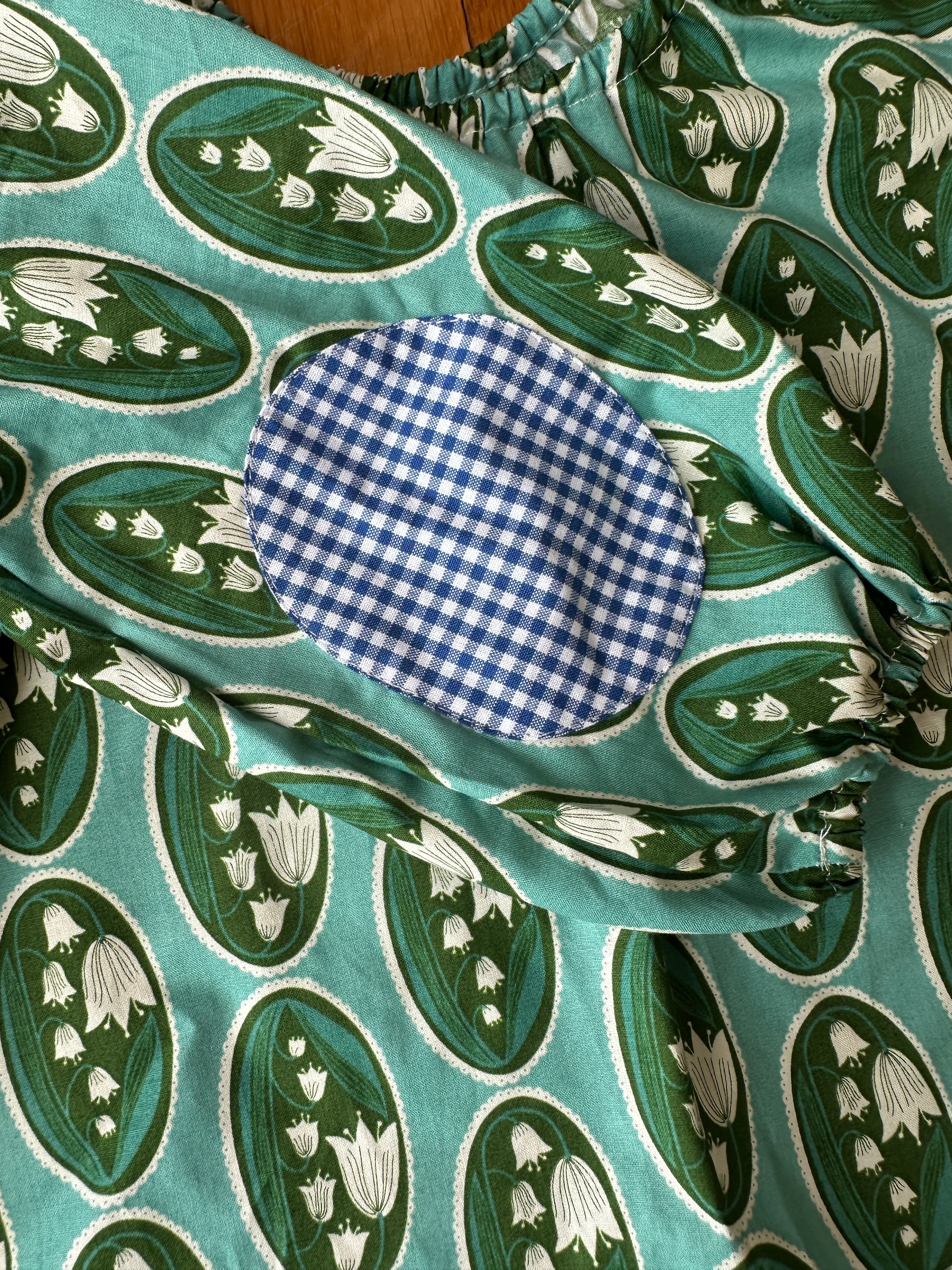 Kids Balloon Blouse | Lily of the Valley (Teal )