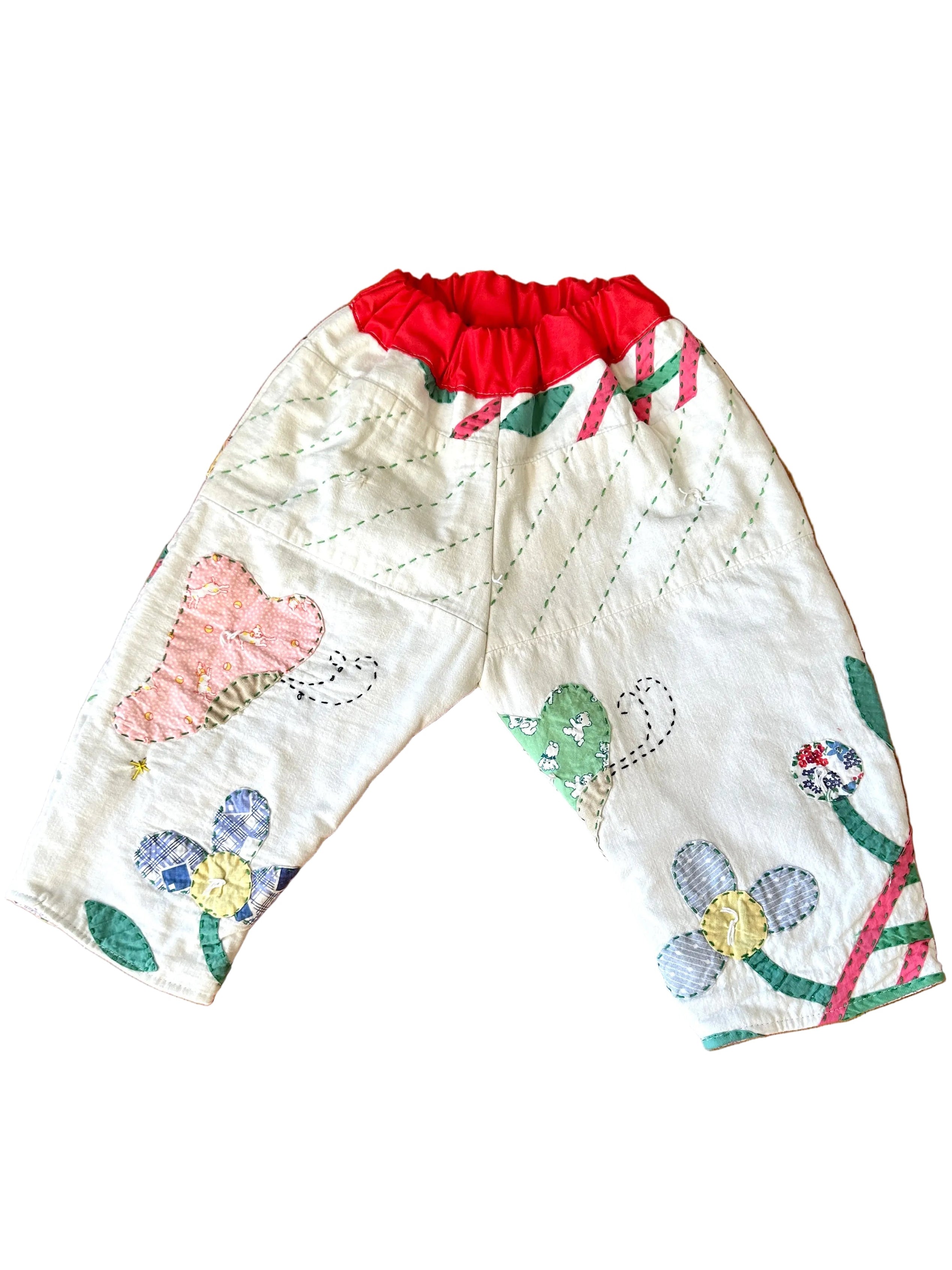 Quilt Gojengee Pants- Cottage Garden Appliqué