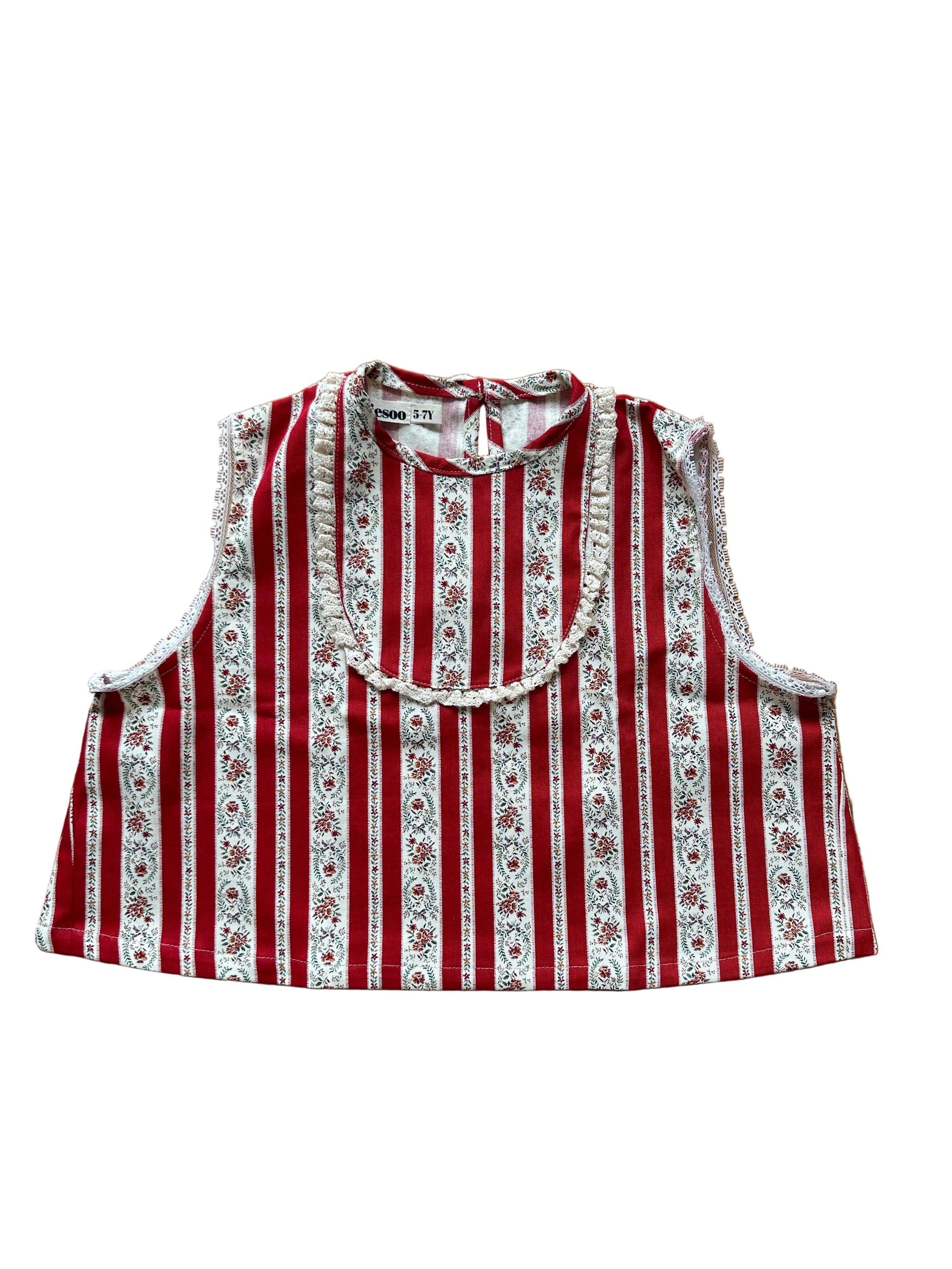 Mal Soon Top | Calico Crimson