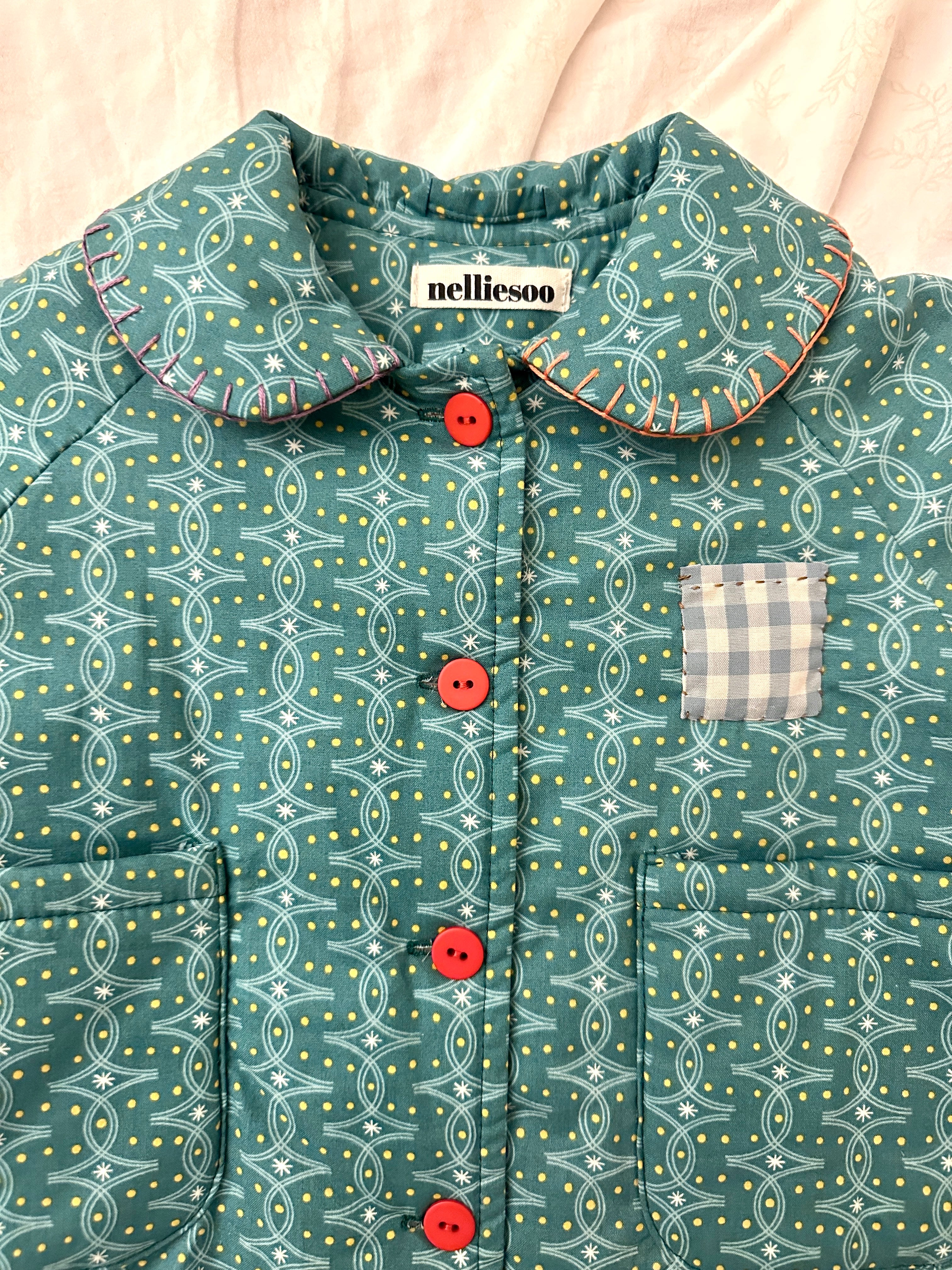 Quilt Jackets- Teal Lights