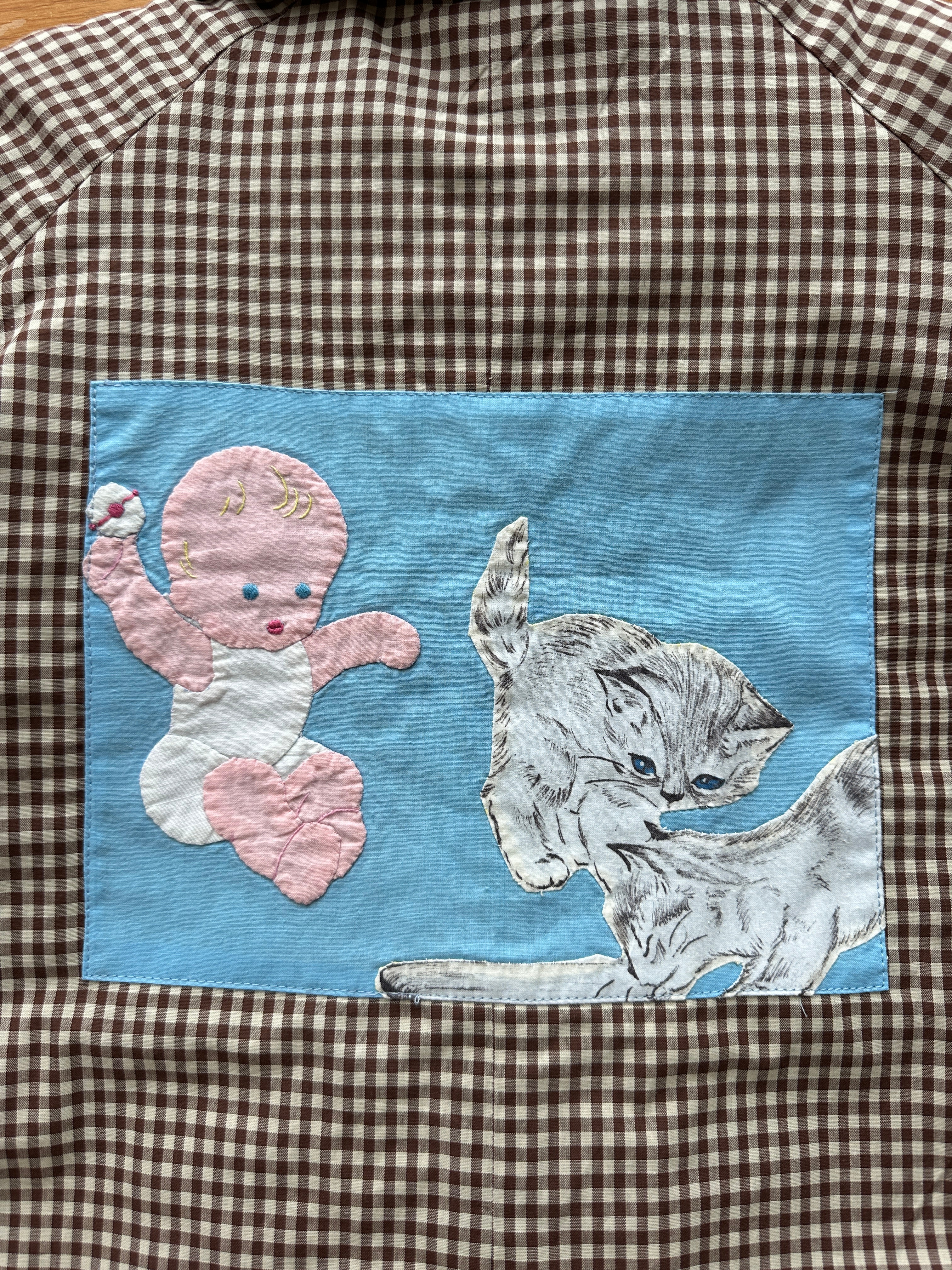 Soonbok Quilt Coat | Brown  Gingham.