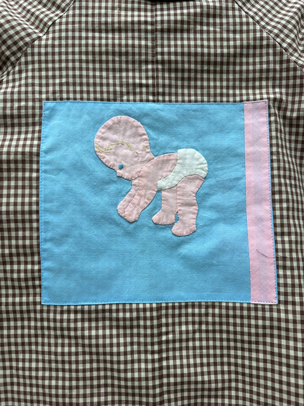 Soonbok Quilt Coat | Brown  Gingham.