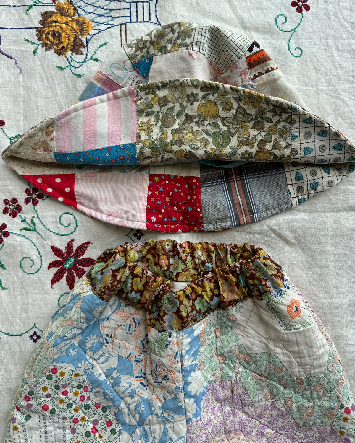 Quilt Gojengee Pants | Grandma's Garden - Rosewater