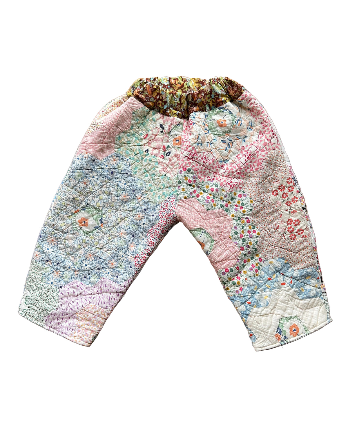 Quilt Gojengee Pants | Grandma's Garden - Rosewater