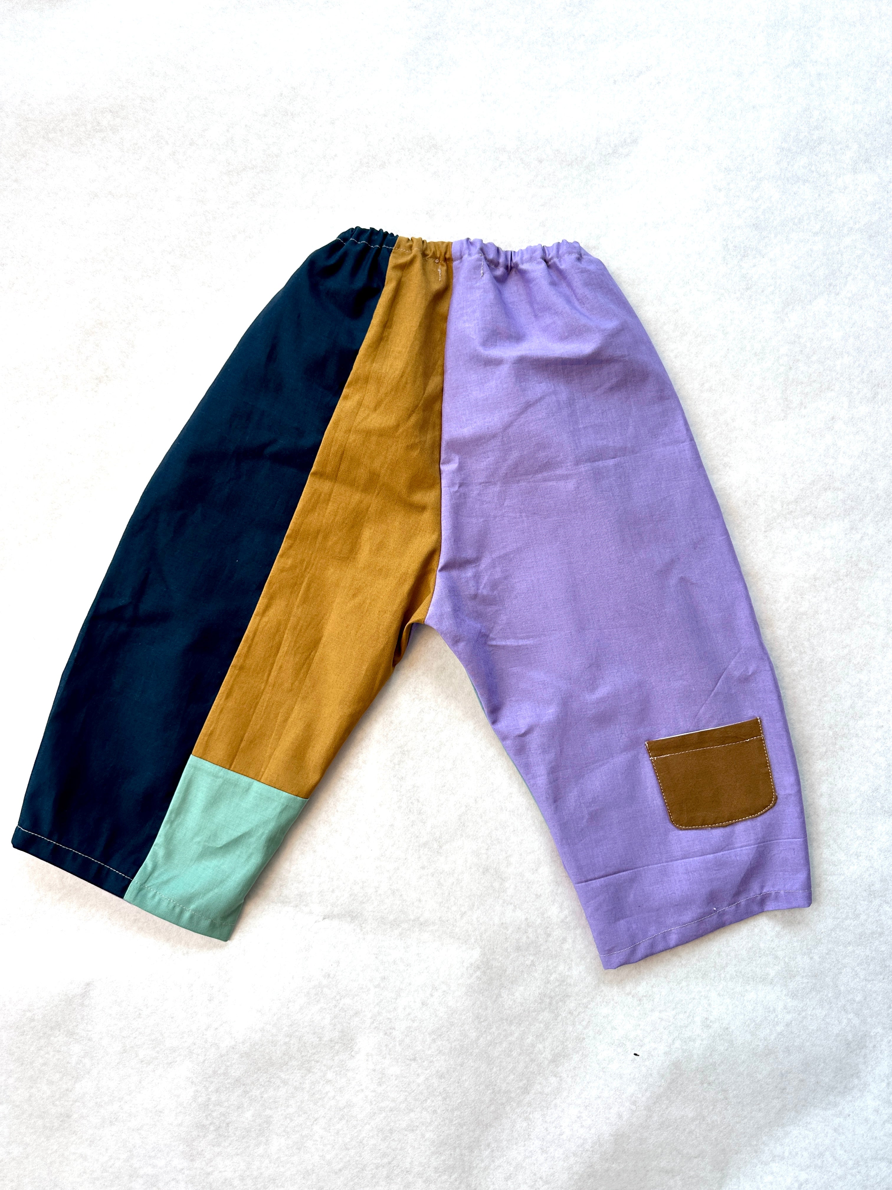 Gojengee pants-color block (Hydrangea)