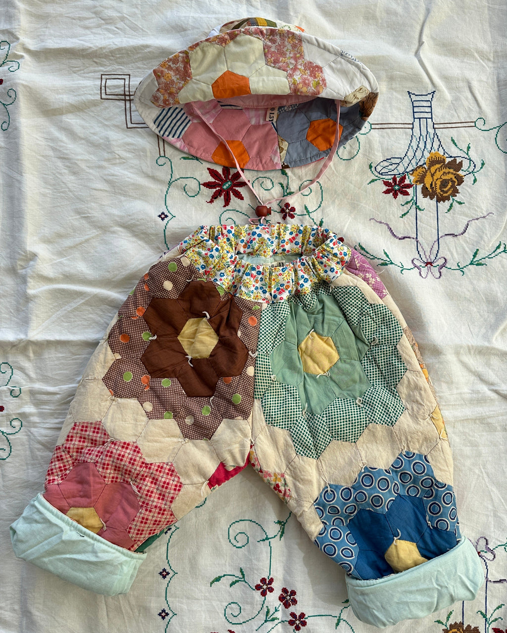 Quilt Gojengee Pants | Grandma's Garden - Meadow