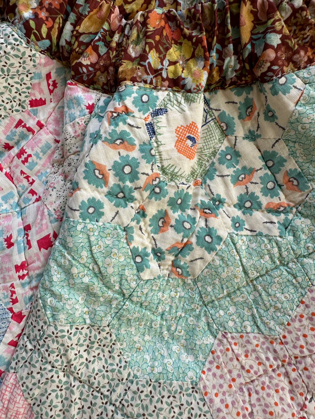 Quilt Gojengee Pants | Grandma's Garden - Rosewater