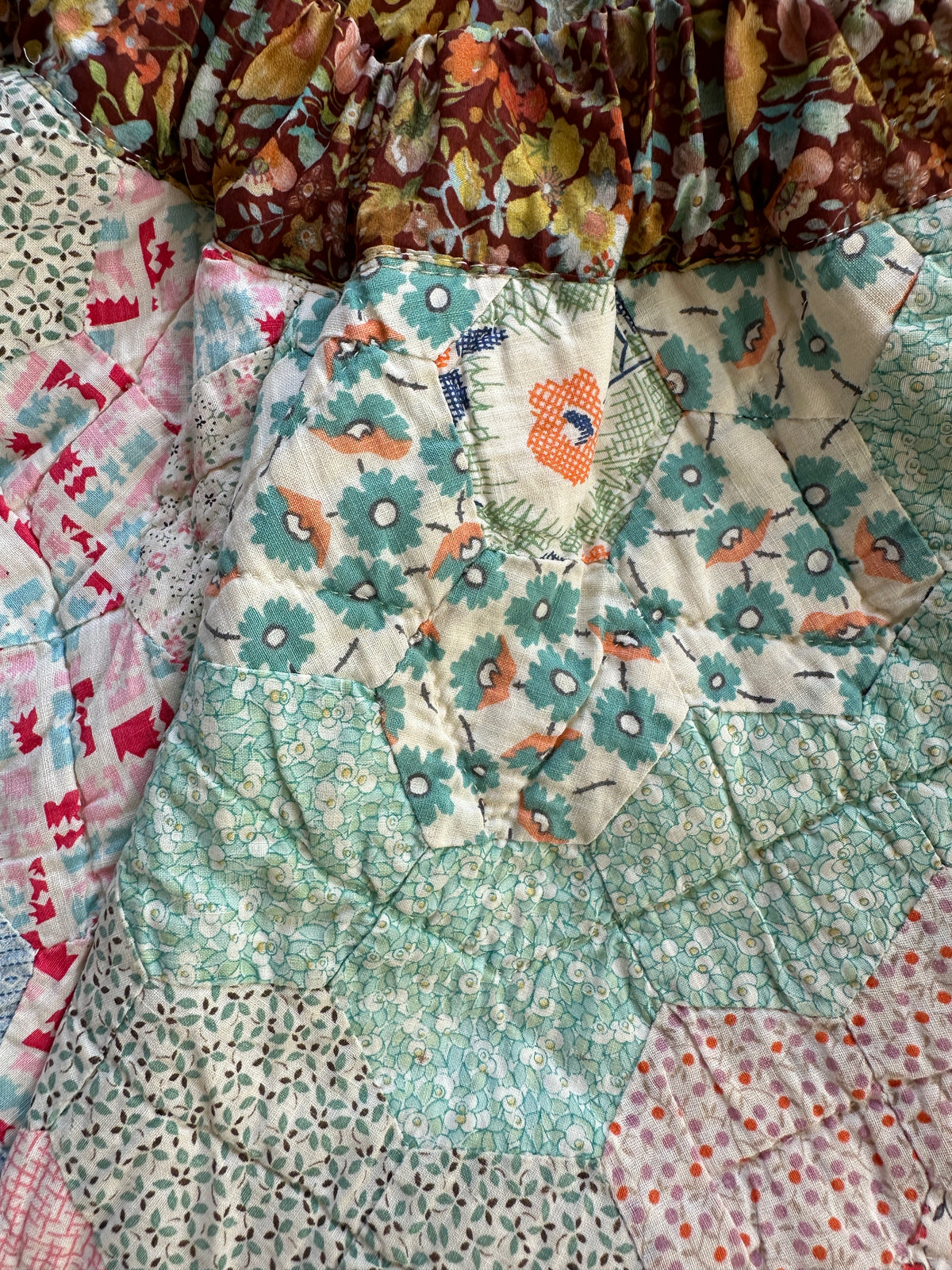 Quilt Gojengee Pants | Grandma's Garden - Rosewater