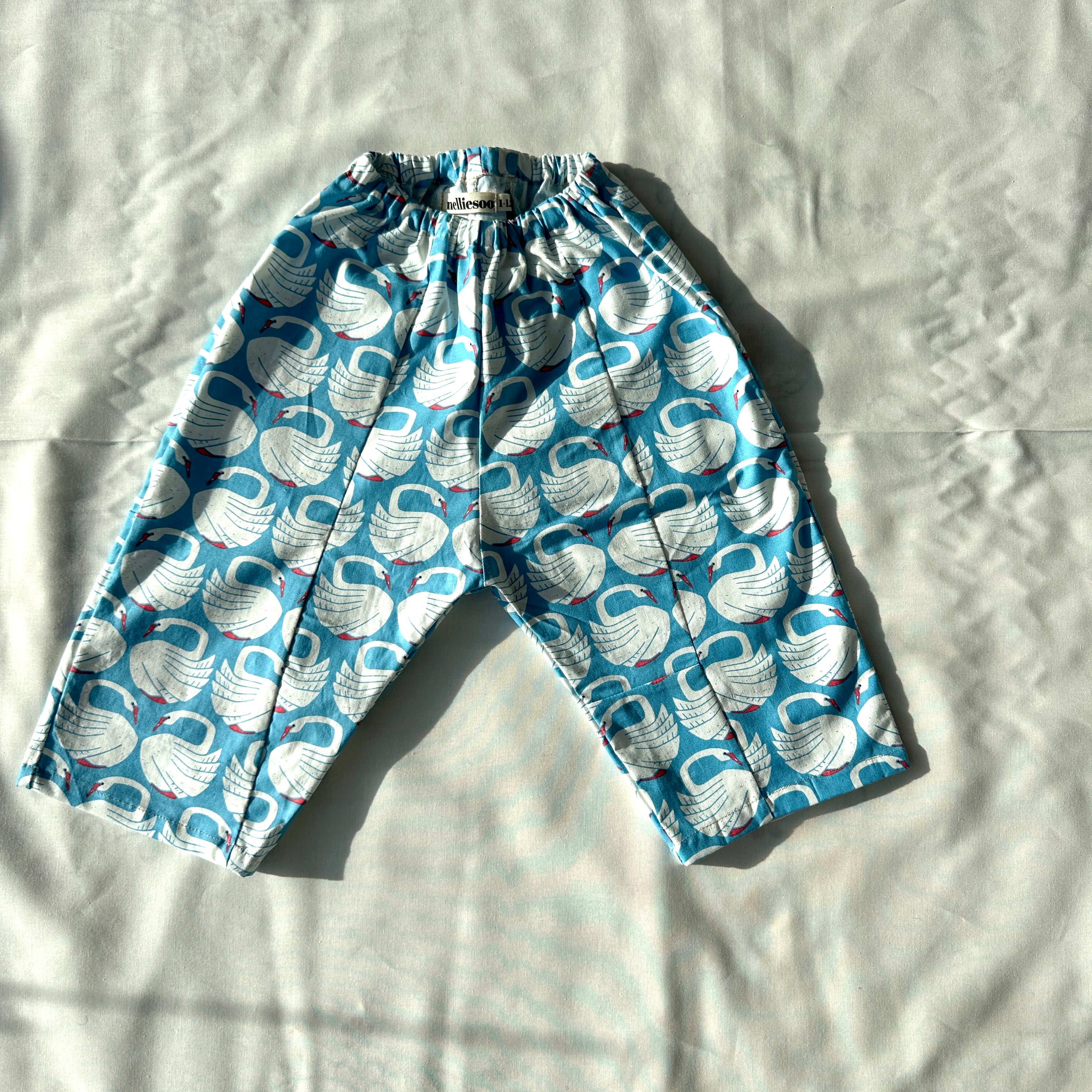 Kids Patchwork Gojengee Pants: Upcycled Loving Swans
