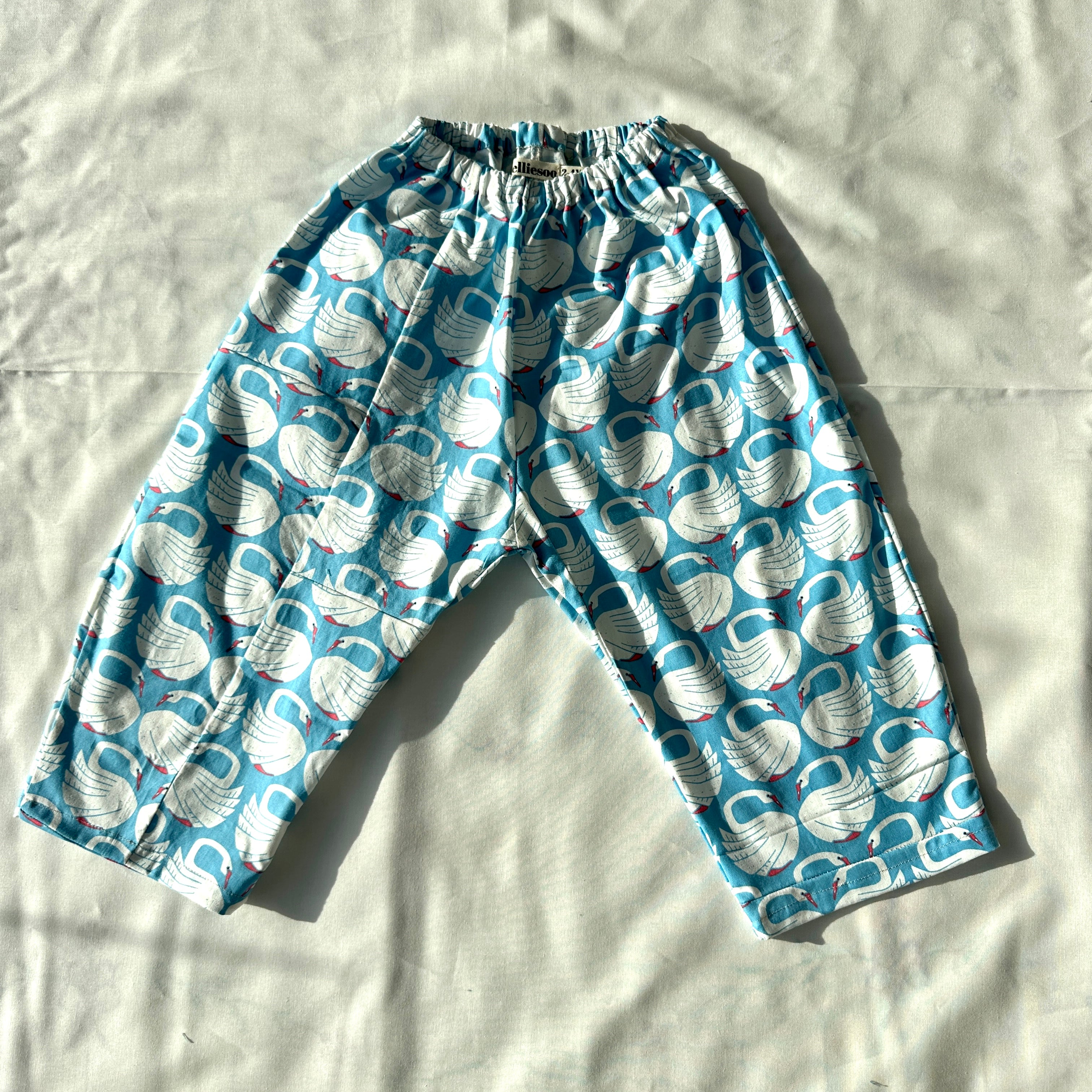 Kids Patchwork Gojengee Pants: Upcycled Loving Swans