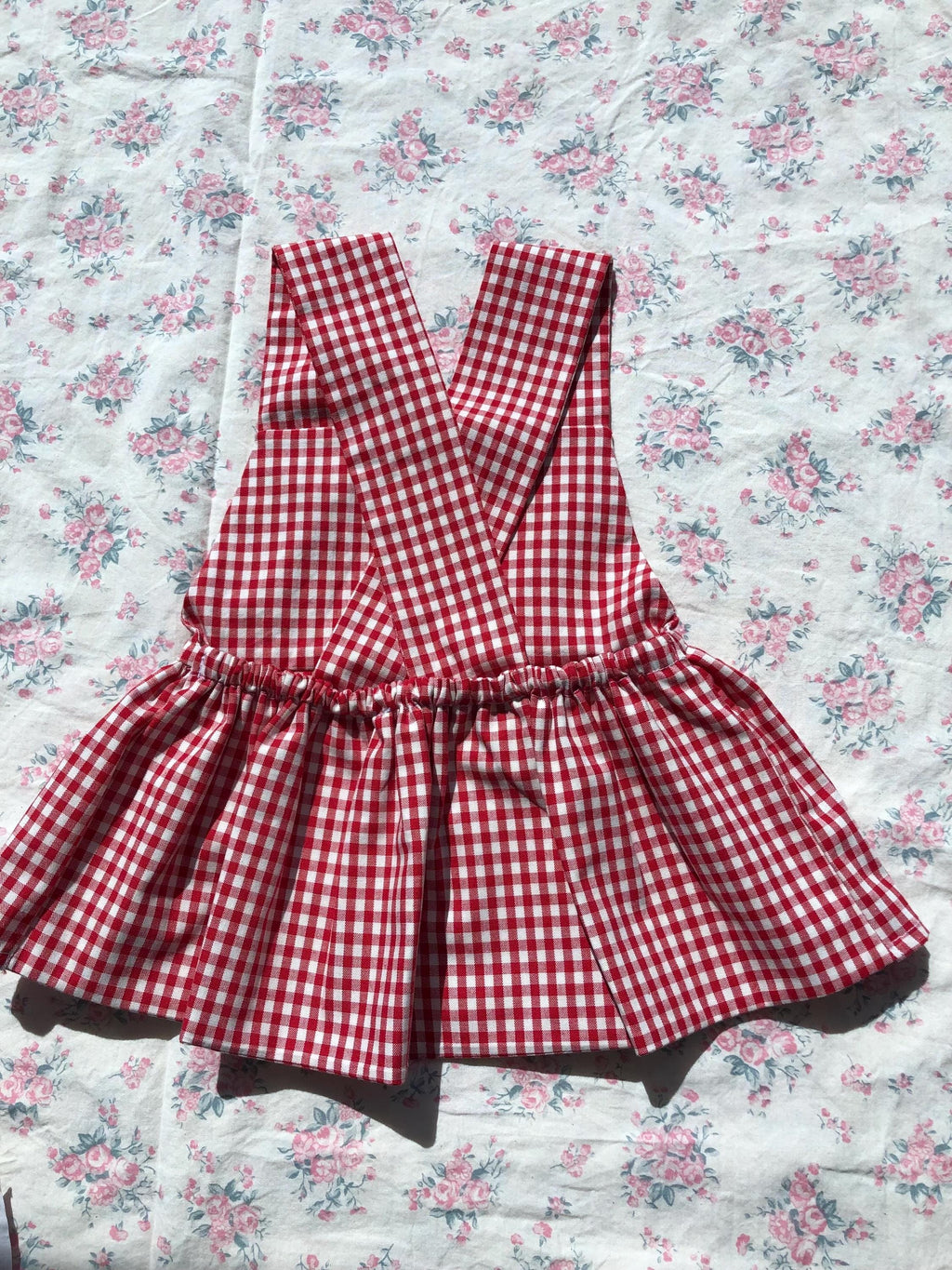 Pinafore | Red Gingham