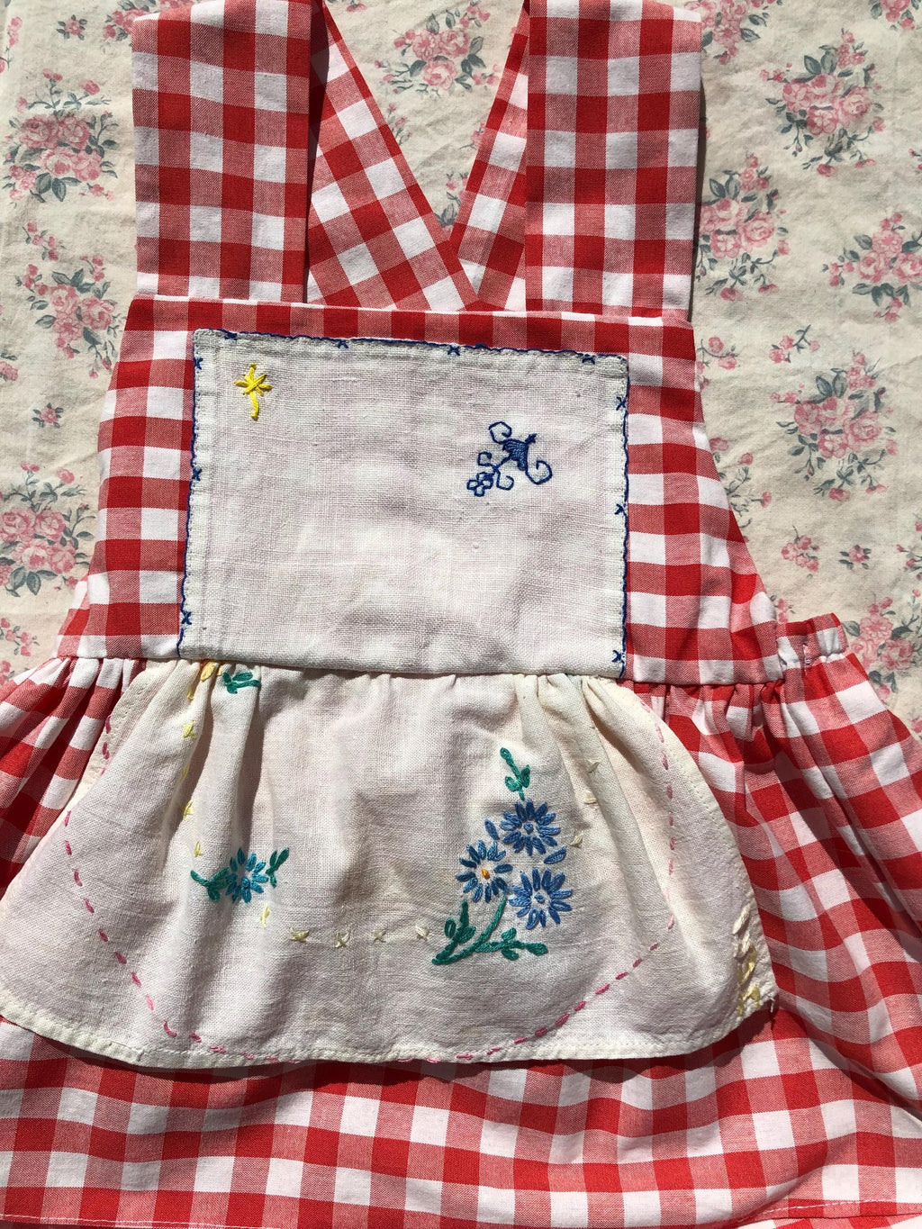 Pinafore | Red Gingham