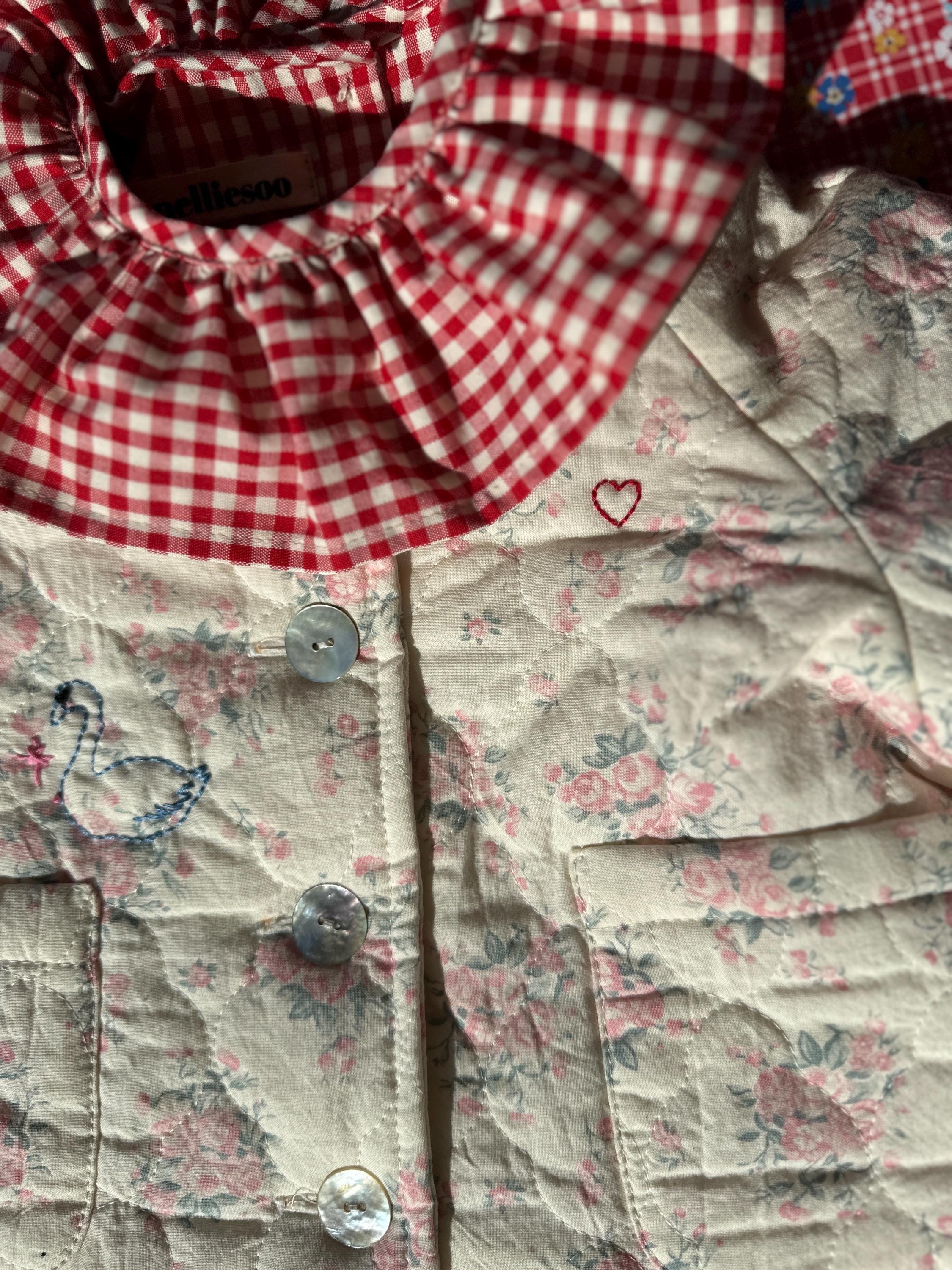 Ok-ja Blouse - Gingham Check (Picnic Red)