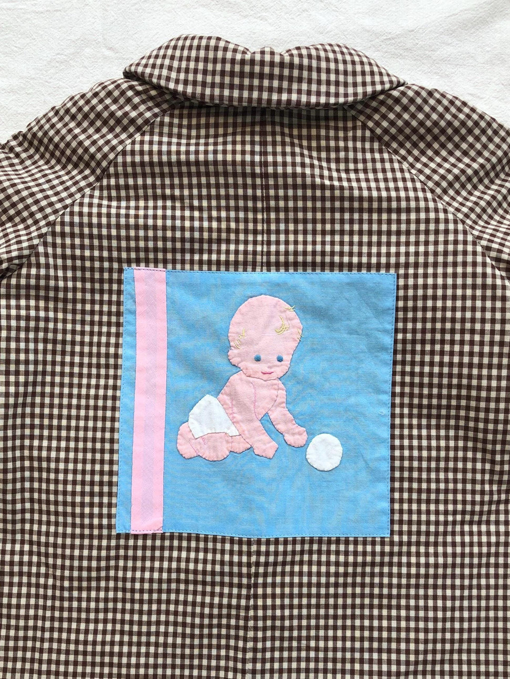 Soonbok Quilt Coat | Brown  Gingham.