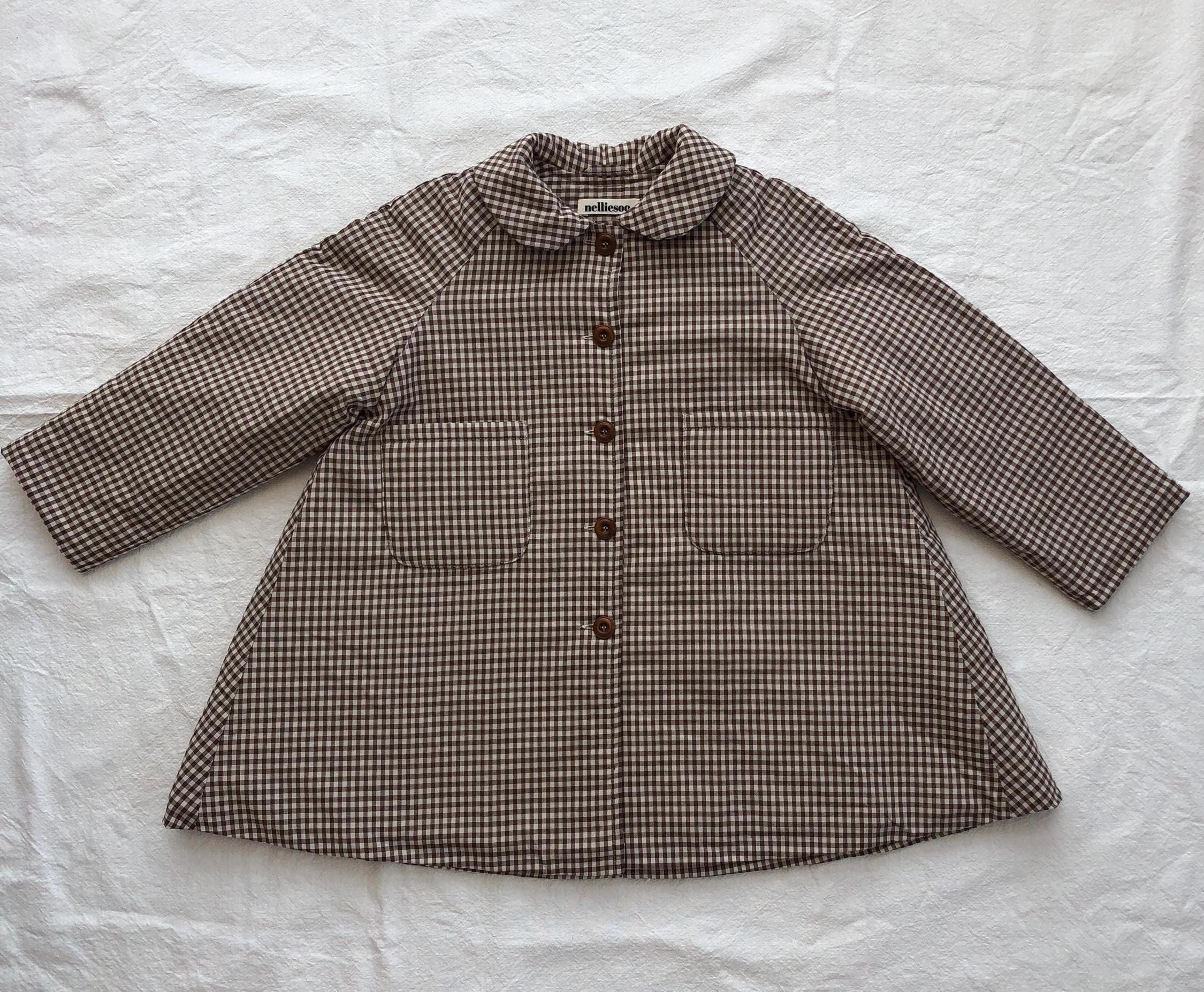 Soonbok Quilt Coat | Brown  Gingham.