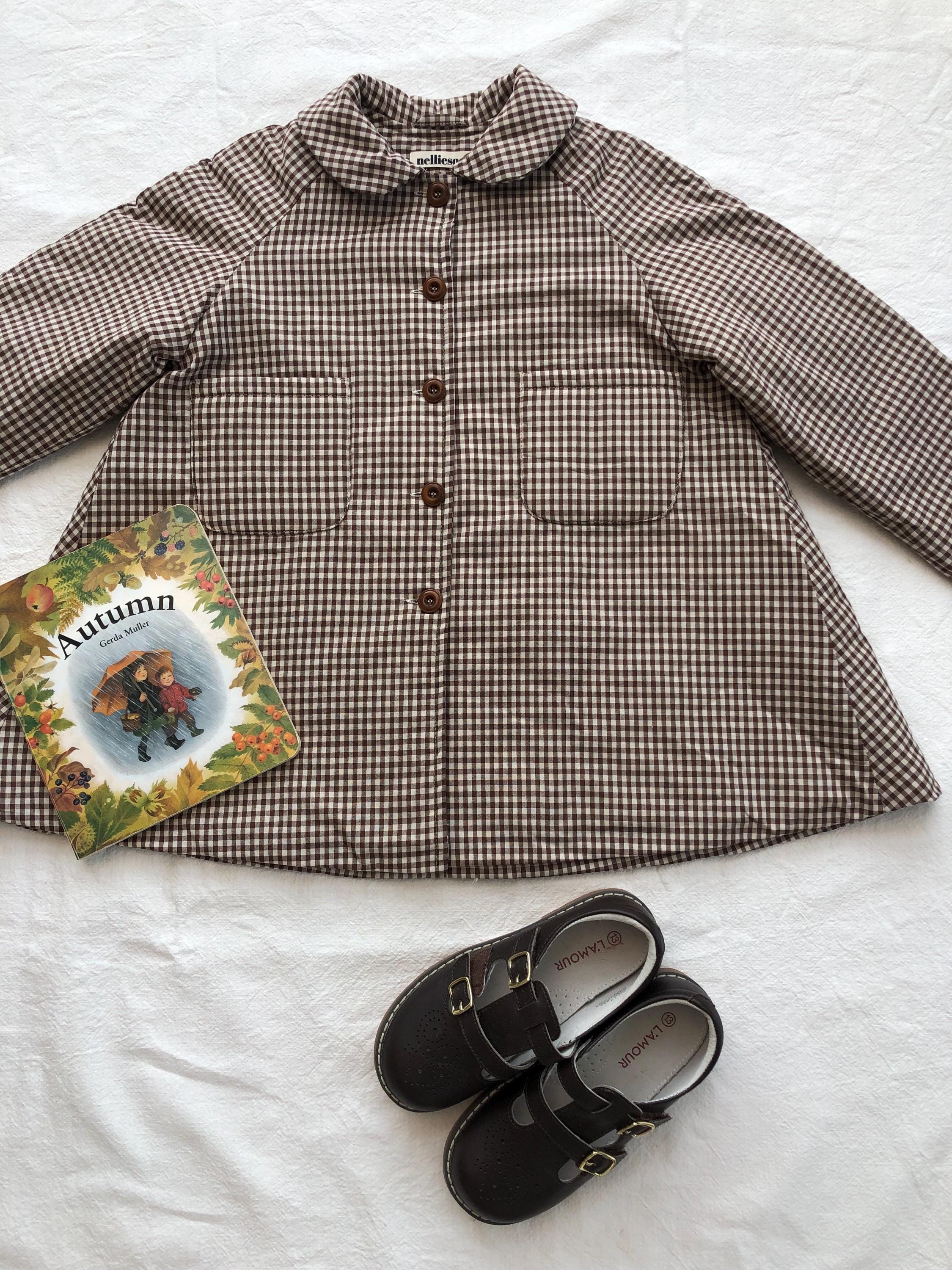Soonbok Quilt Coat | Brown  Gingham.