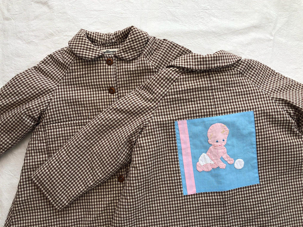 Soonbok Quilt Coat | Brown  Gingham.