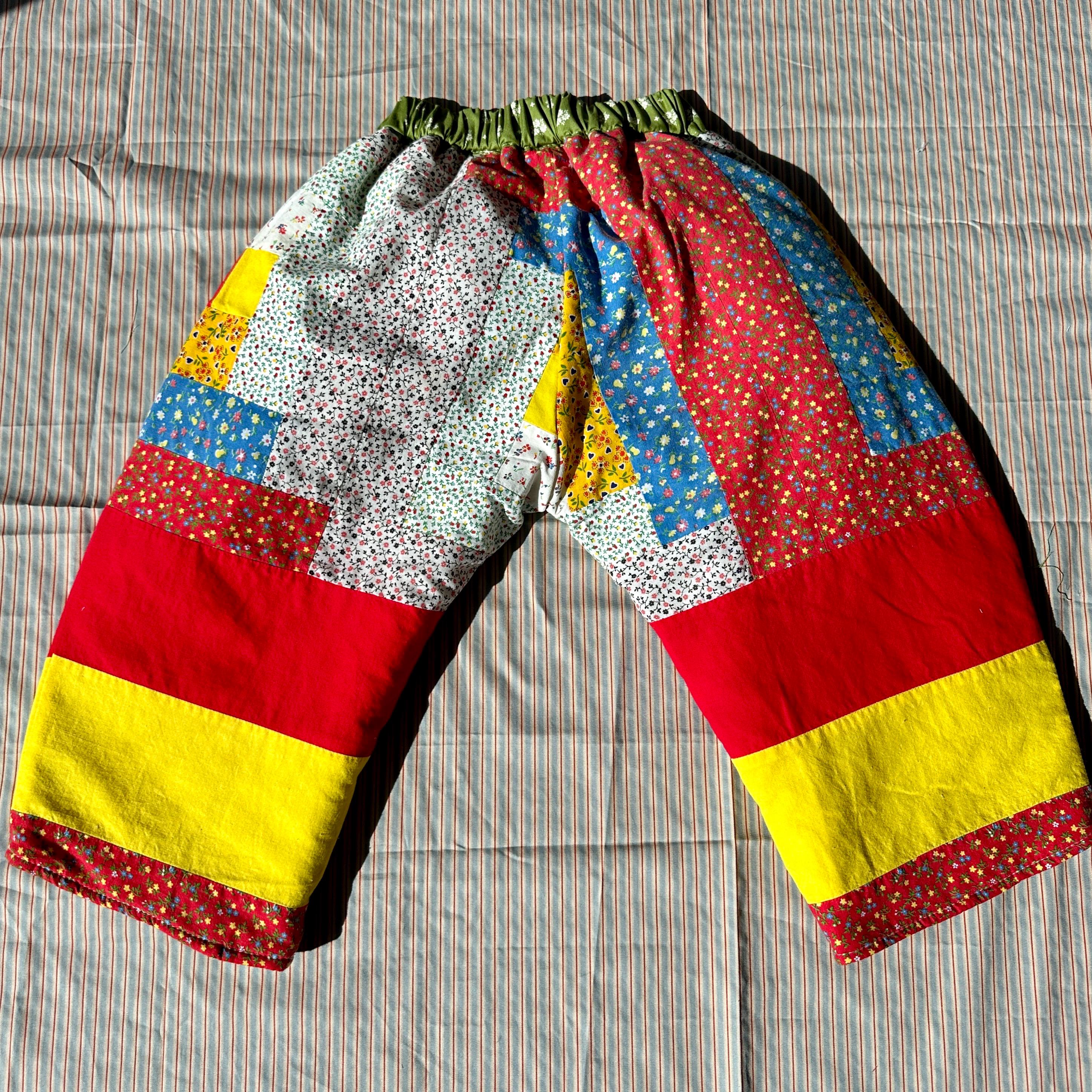 Quilt Gojengee Pants- Four Patch