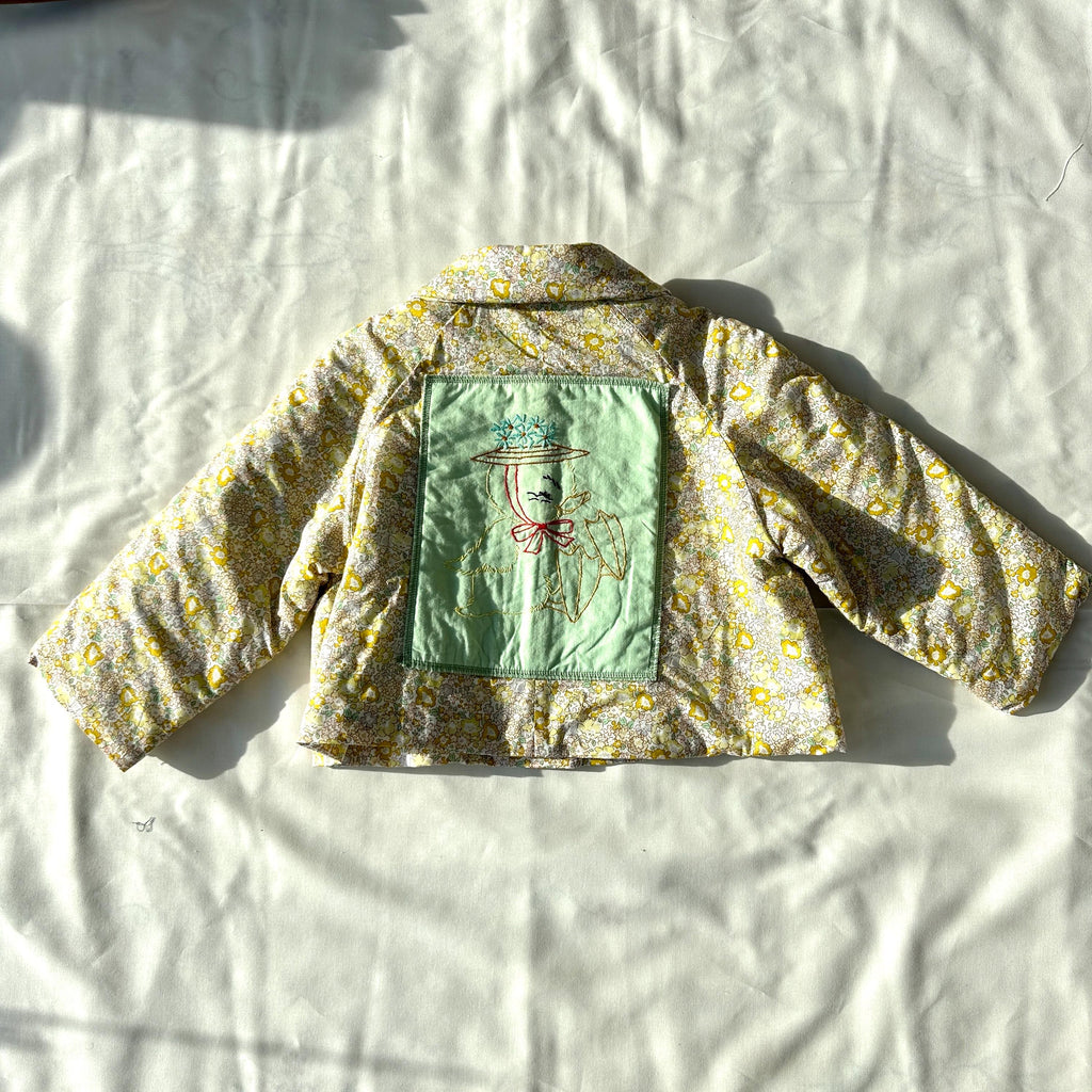 Soonbok Quilt Jacket- Yellow ditsy floral