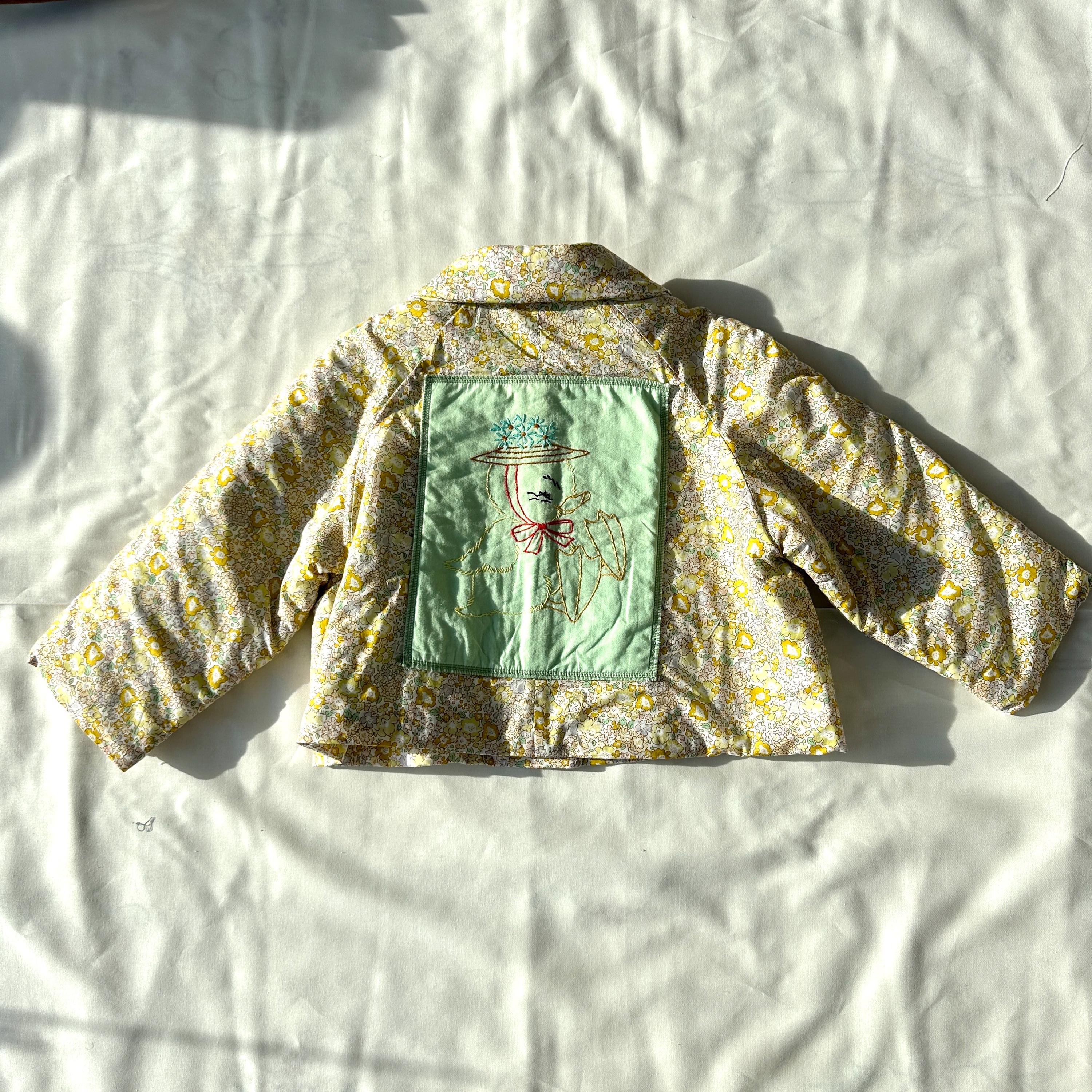 Soonbok Quilt Jacket- Yellow ditsy floral