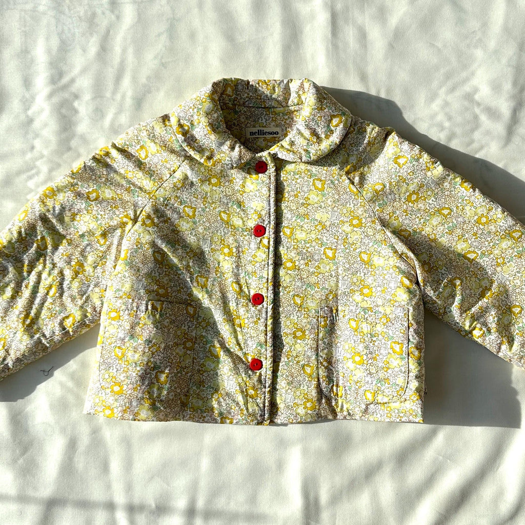Soonbok Quilt Jacket- Yellow ditsy floral