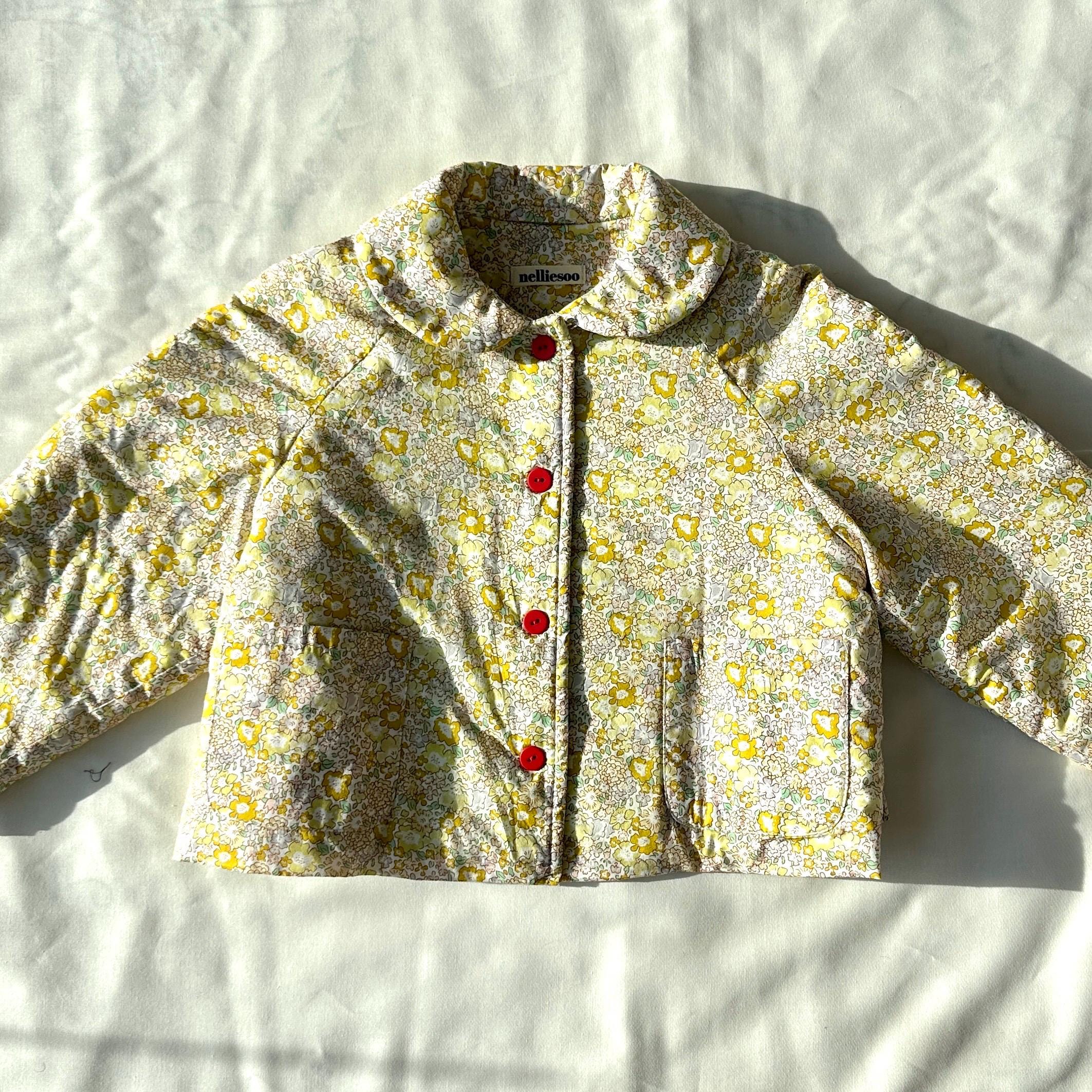Soonbok Quilt Jacket- Yellow ditsy floral
