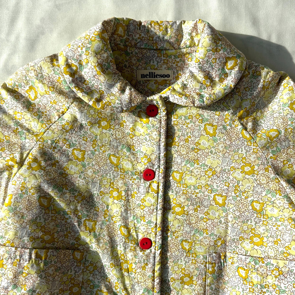 Soonbok Quilt Jacket- Yellow ditsy floral
