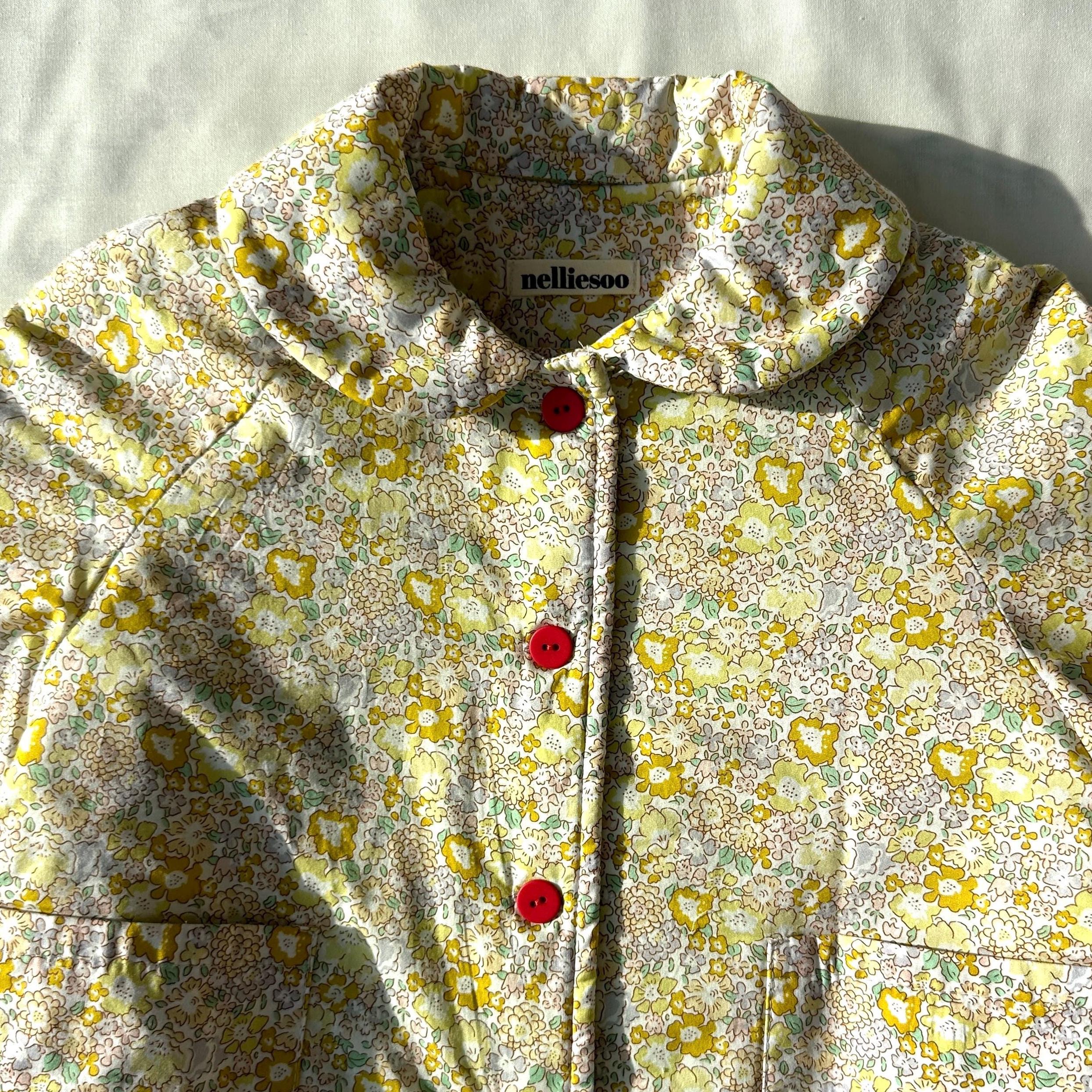 Soonbok Quilt Jacket- Yellow ditsy floral