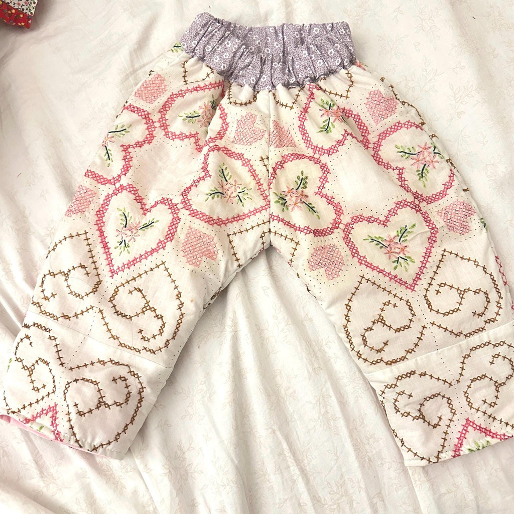 Quilt Gojengee Pants -Heart to Heart (Embroidered)