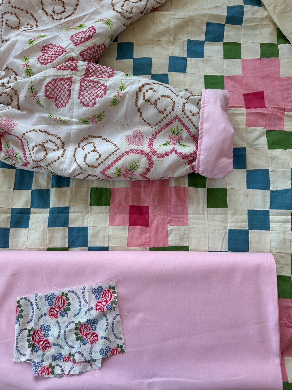 Quilt Gojengee Pants -Heart to Heart (Embroidered)