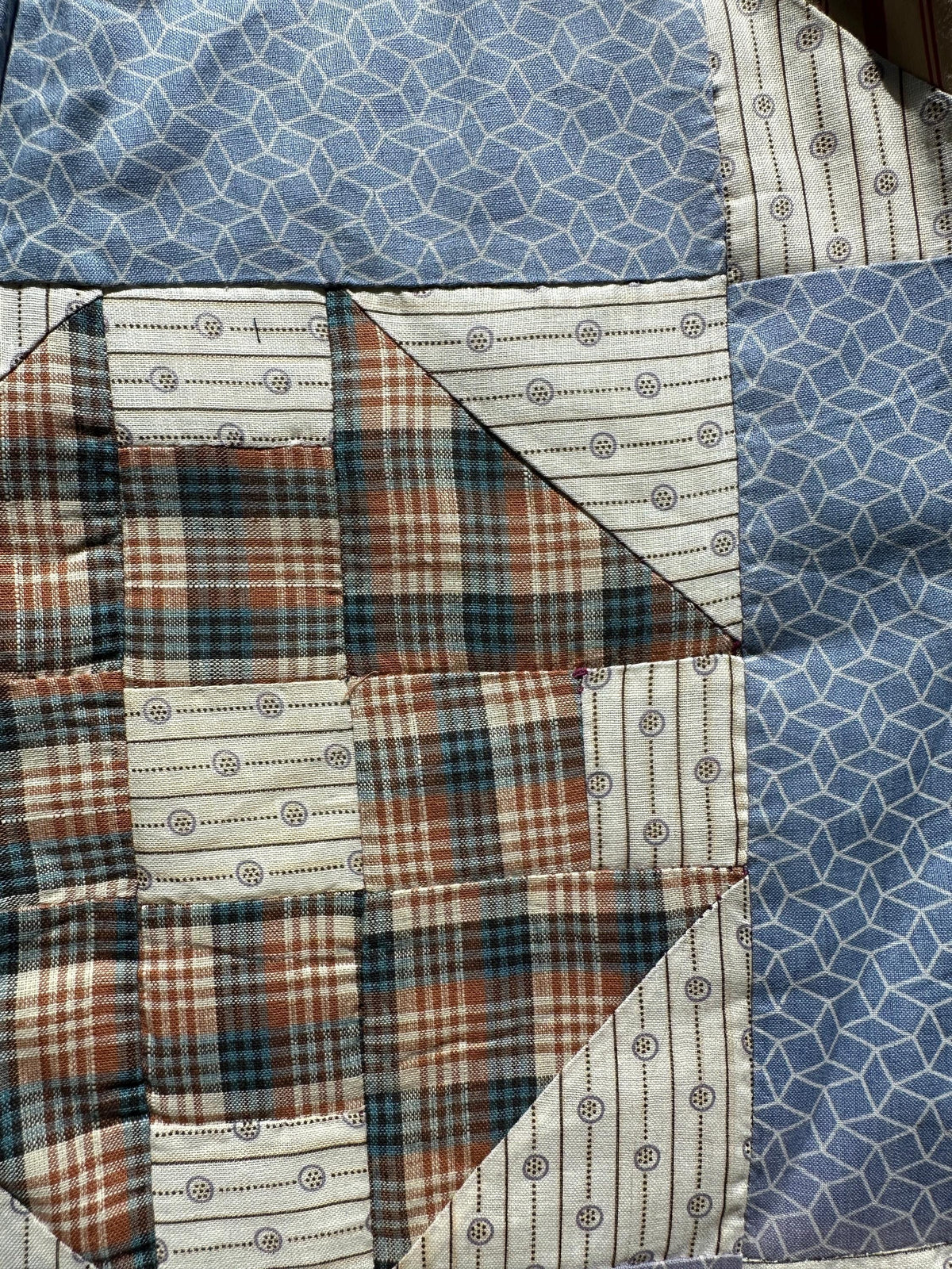 Quilt Gojengee Pants- Blue Ohio Star